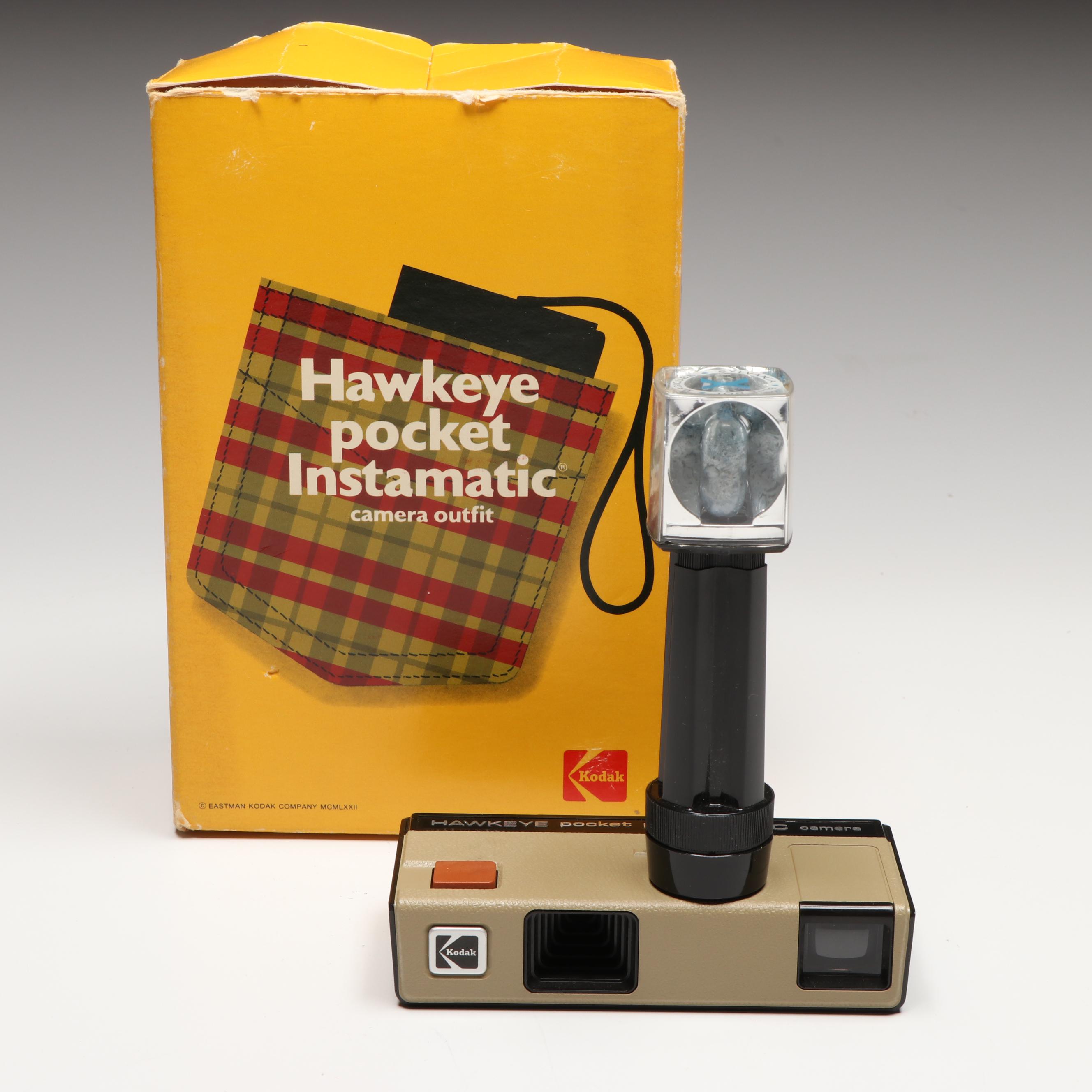 Kodak Hawkeye Pocket Instamatic Camera with Rostov Night Vision Scope and More