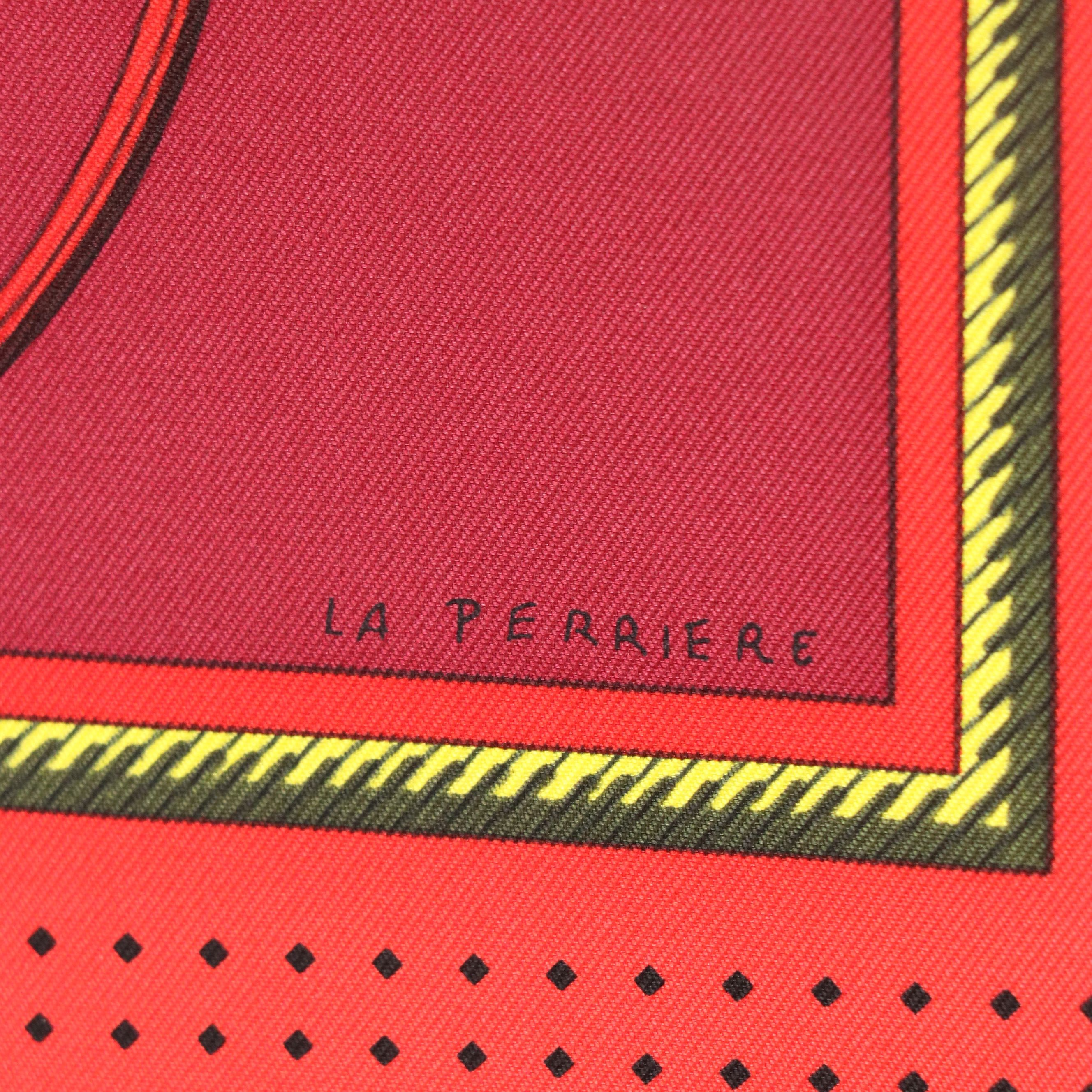 Hermès "Les Voitures a Transformation" Silk Twill Scarf