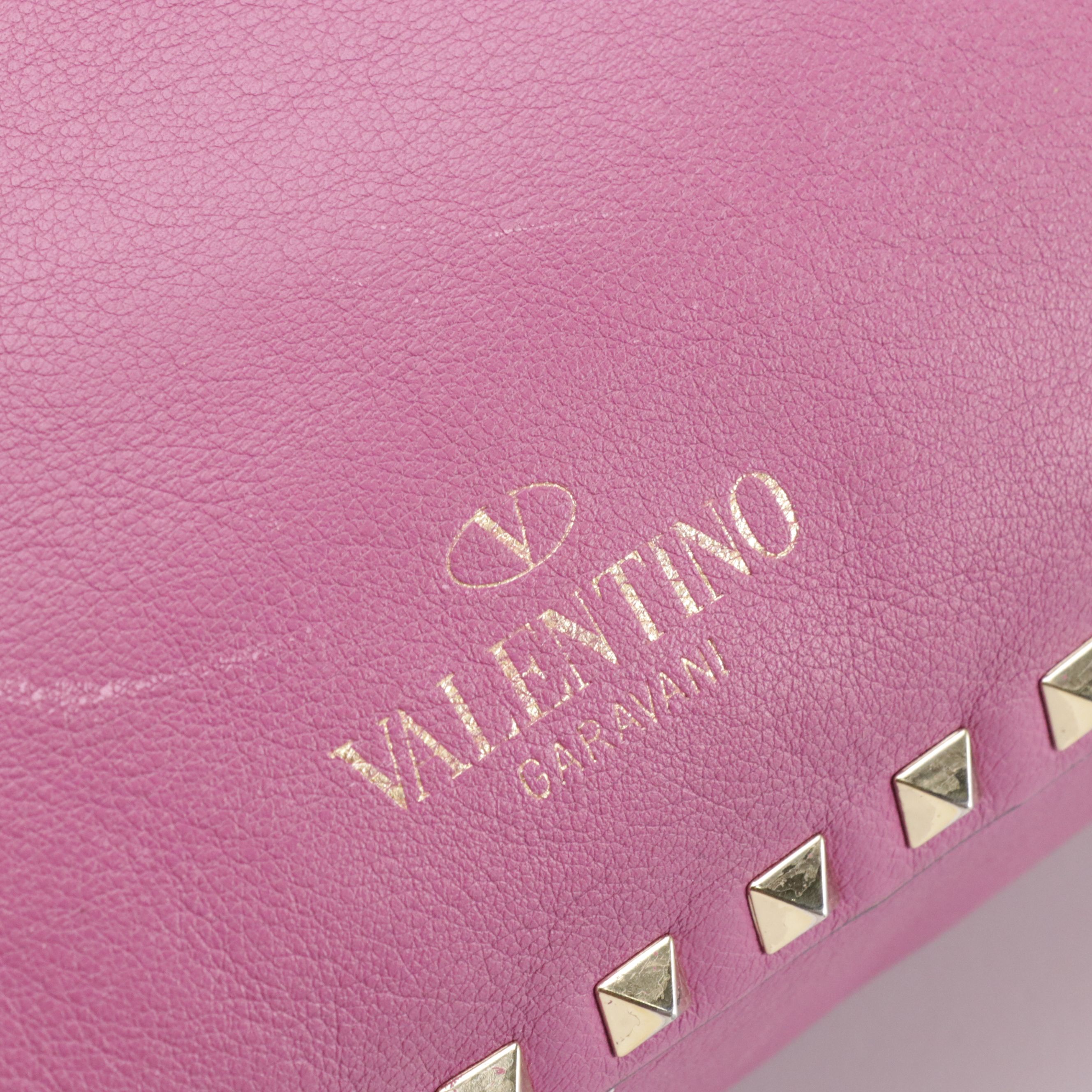 Valentino Garavani Small Rockstud Trapeze Two-Way Bag in Calfskin Leather