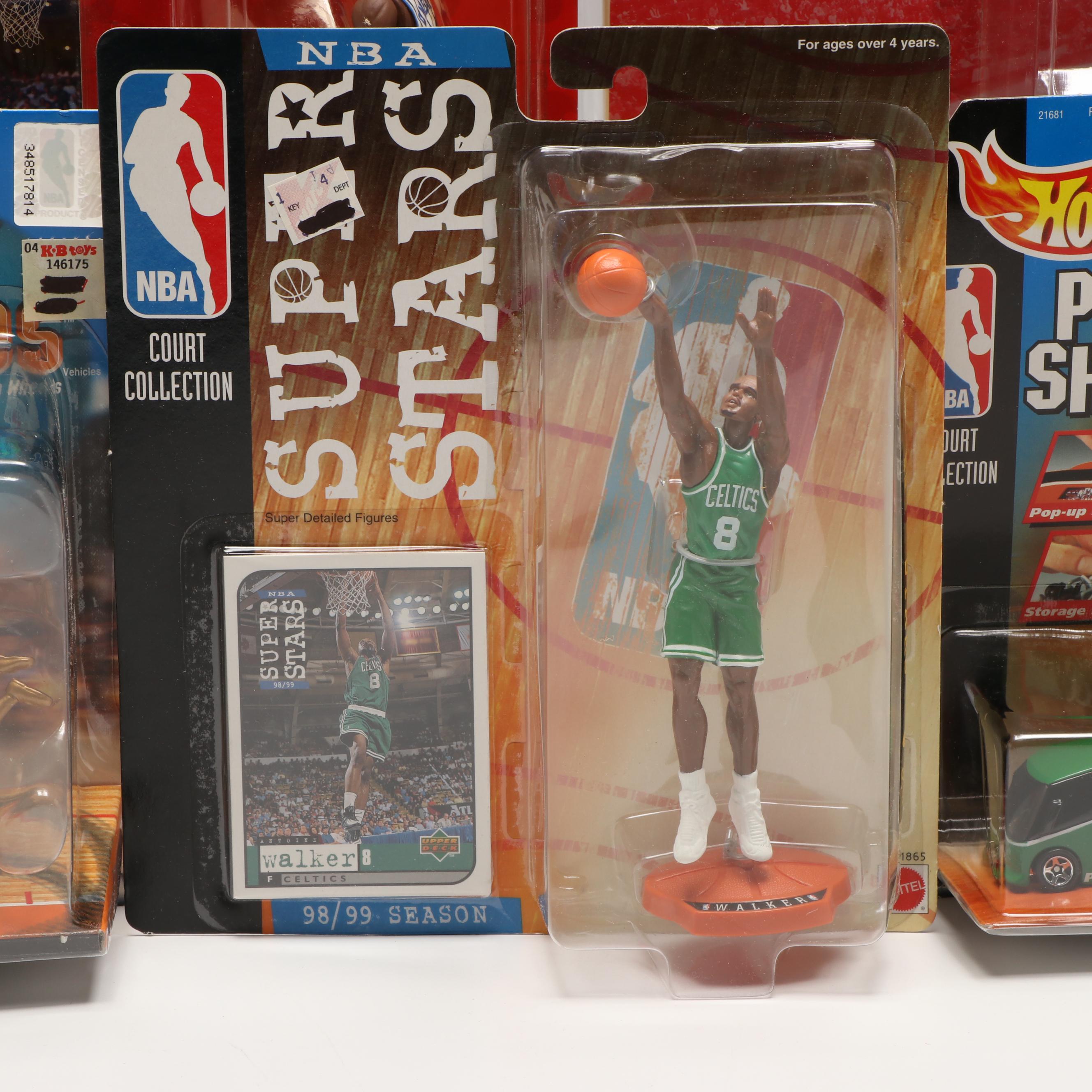 McFarlane Rajon Rondo Figure with Other NBA Figures and Hot Wheels Car