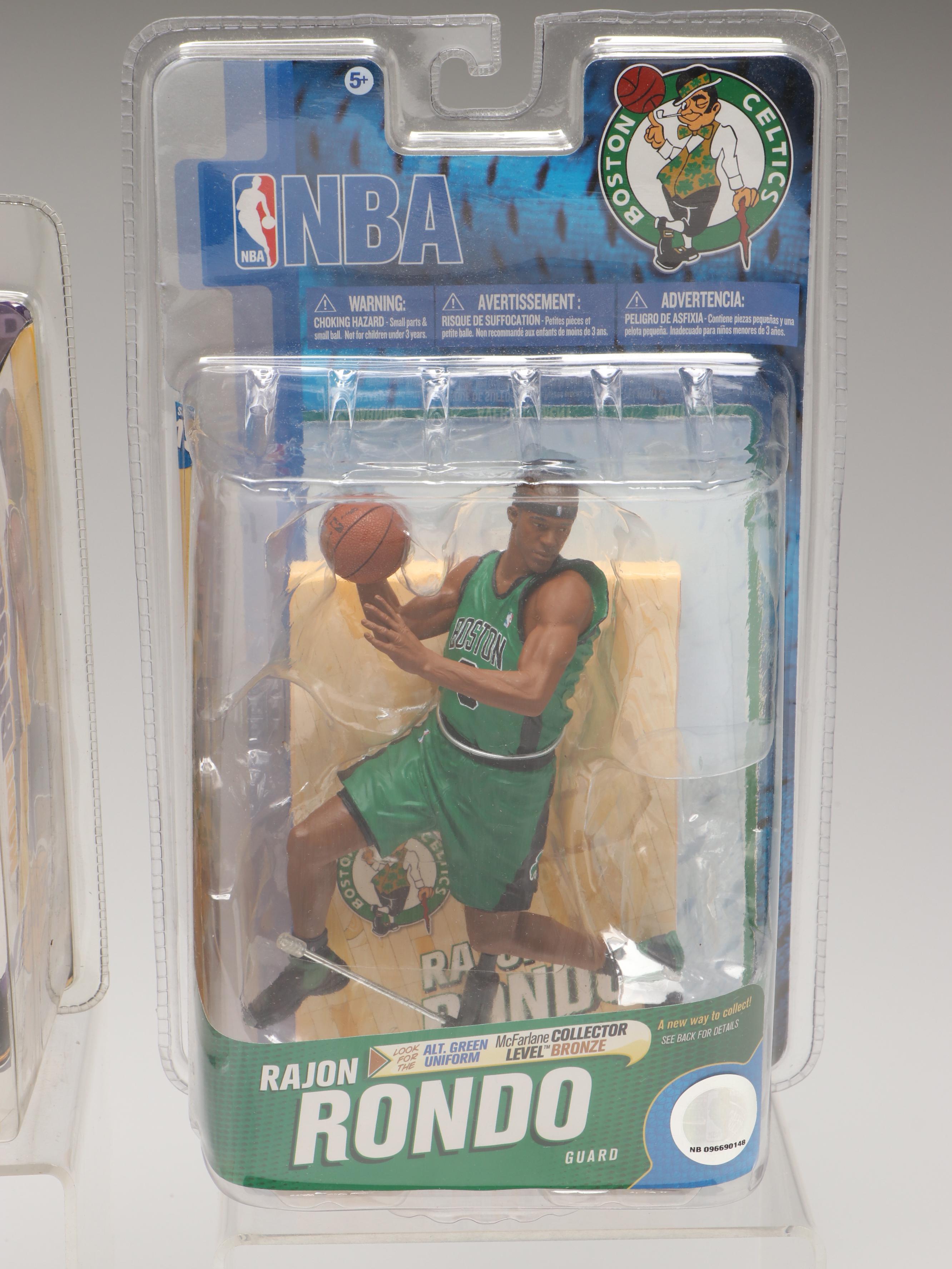 McFarlane Rajon Rondo Figure with Other NBA Figures and Hot Wheels Car