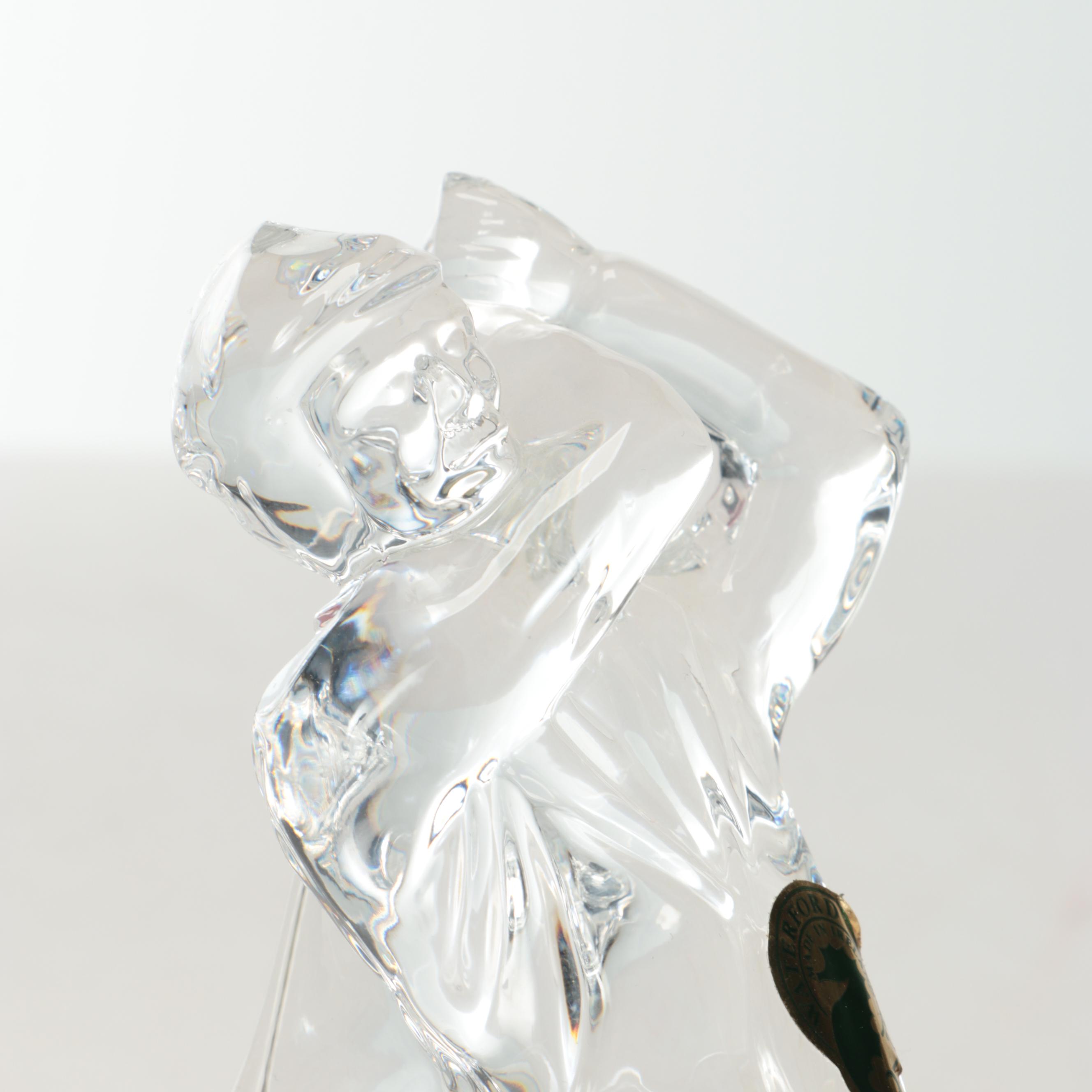 Waterford Crystal Golfer Figurine with Arnold Palmer Throw with  and Other Décor