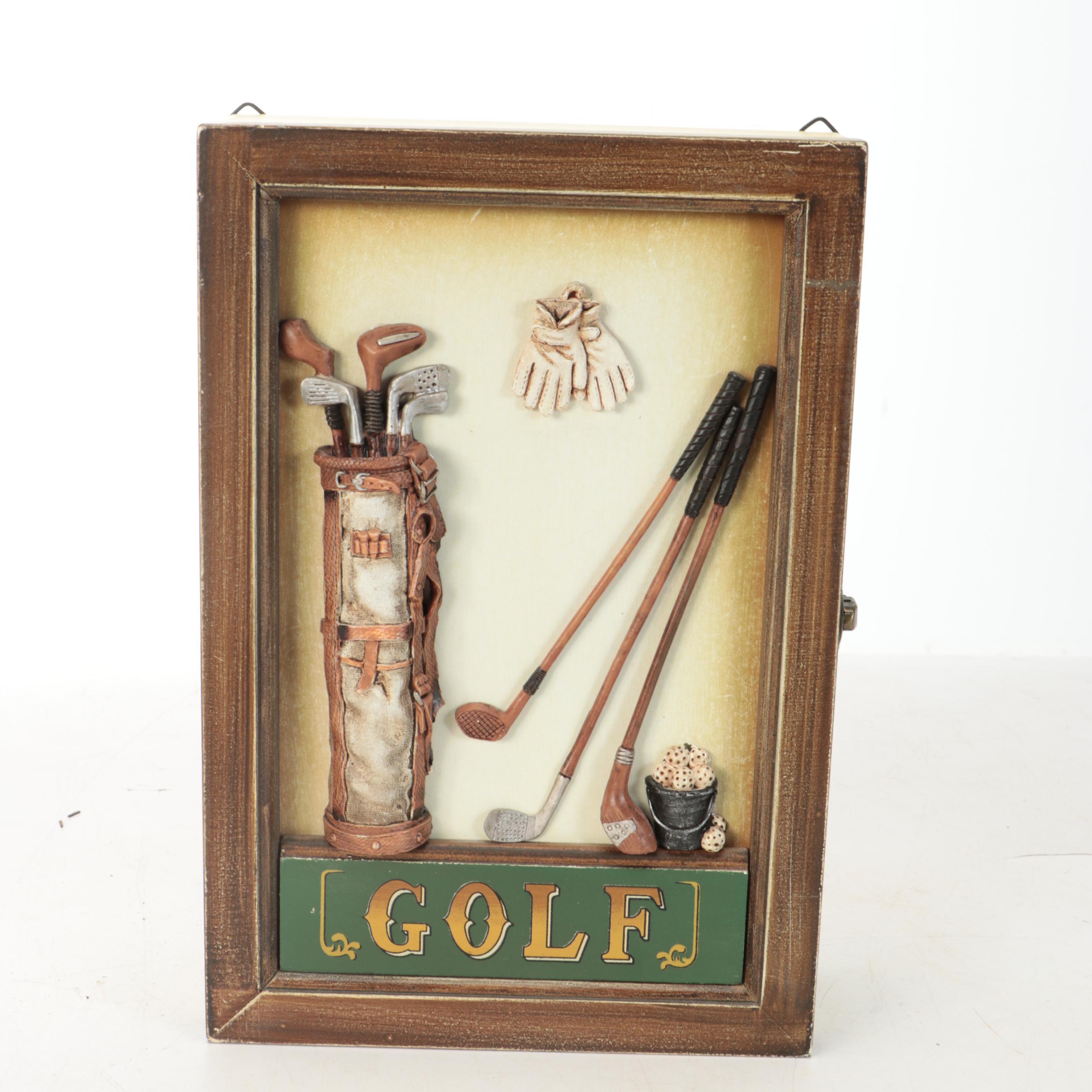 Waterford Crystal Golfer Figurine with Arnold Palmer Throw with  and Other Décor