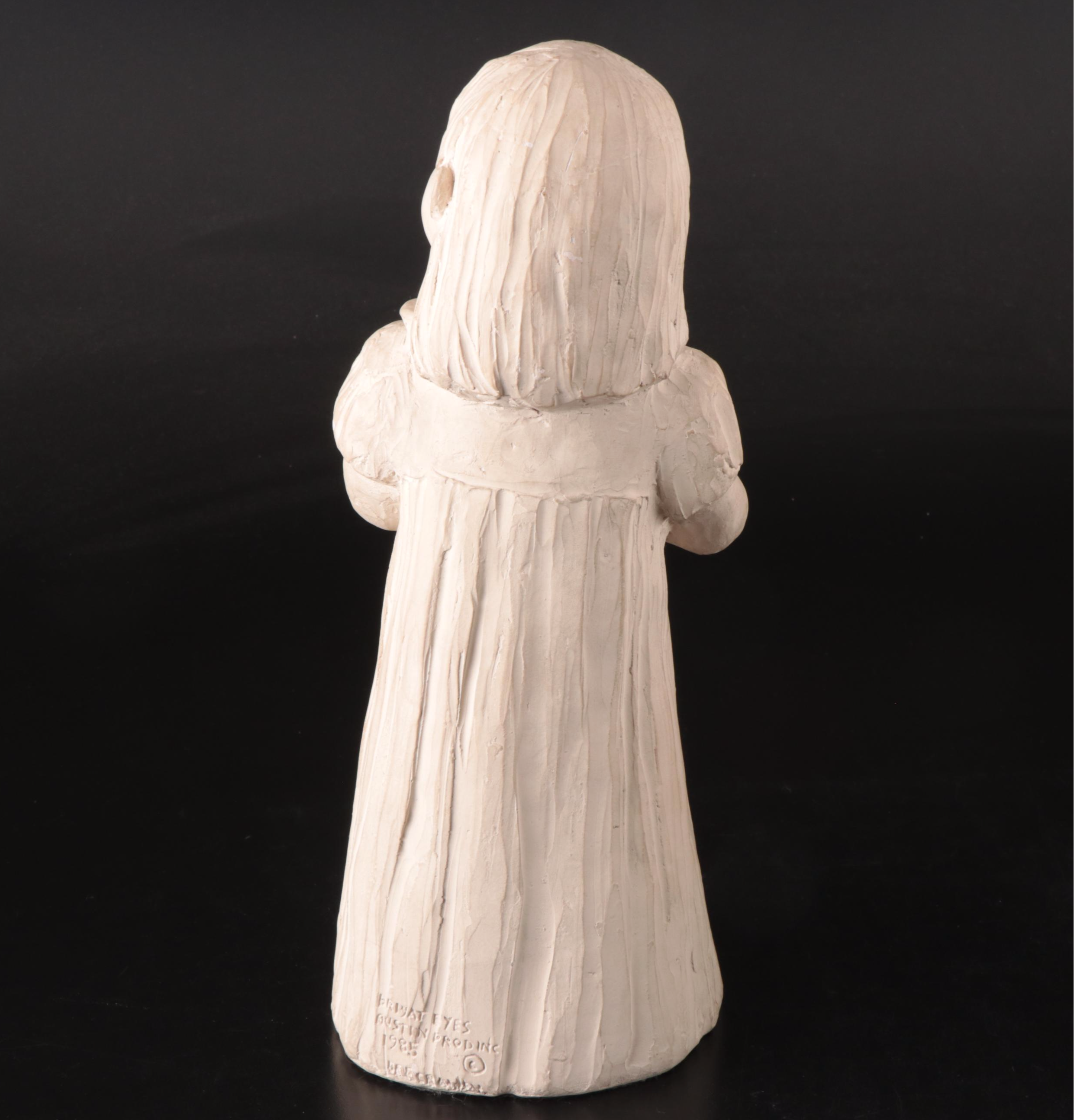 Austin Productions Signed Dee Crowley "Bright Eyes" Garden Sculptures