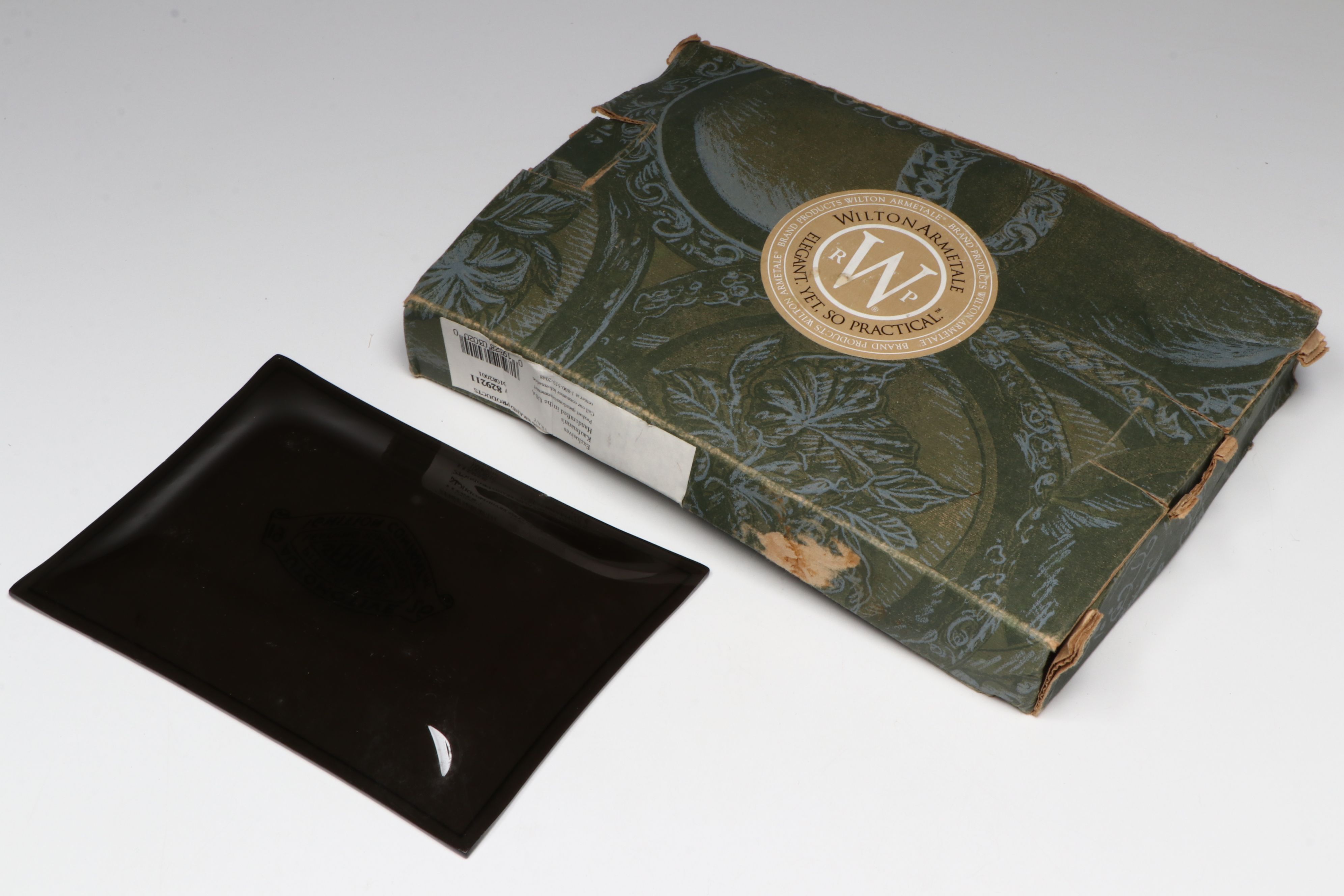 Vintage Glass Serving Bowl with Other Tableware and Decor