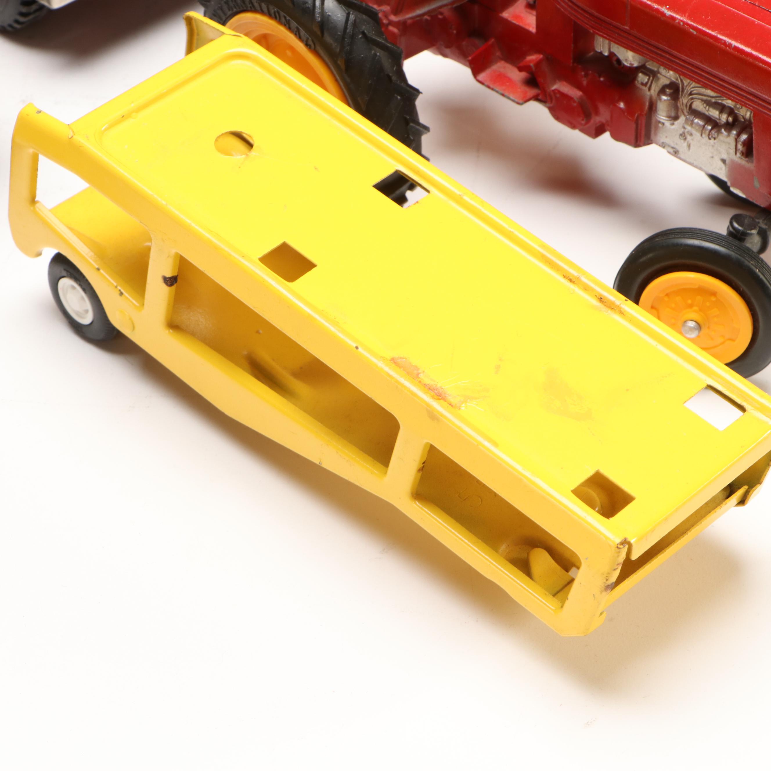 Ertl Box Truck with Tonka, Structo and More Vintage Diecast Vehicles