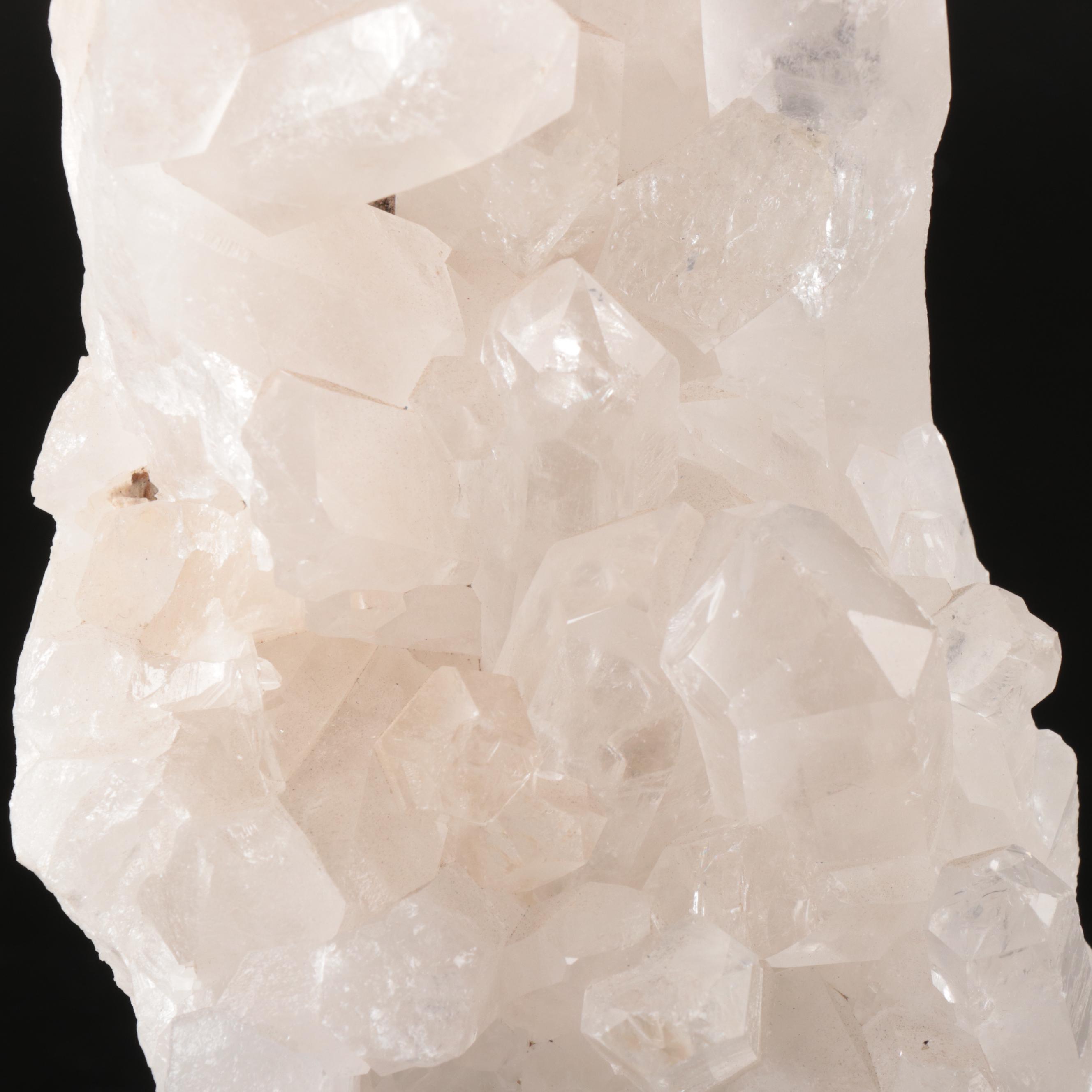 Natural Quartz Clusters on Display Stands