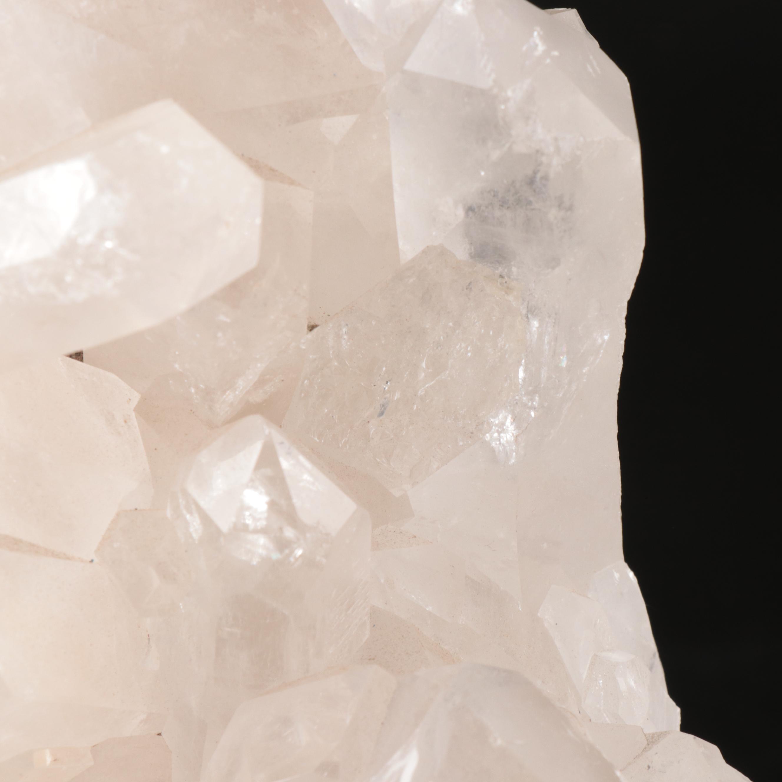 Natural Quartz Clusters on Display Stands