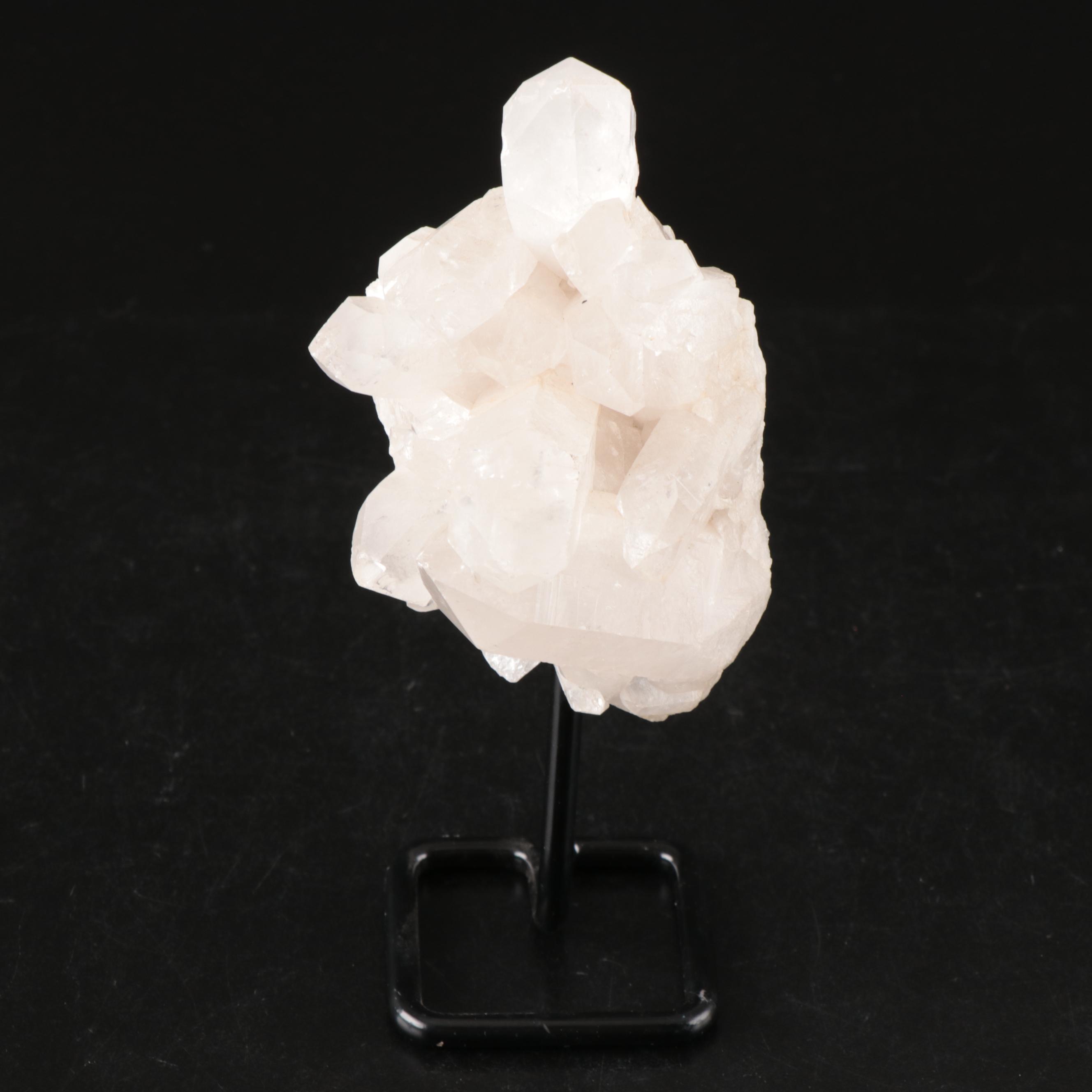 Natural Quartz Clusters on Display Stands