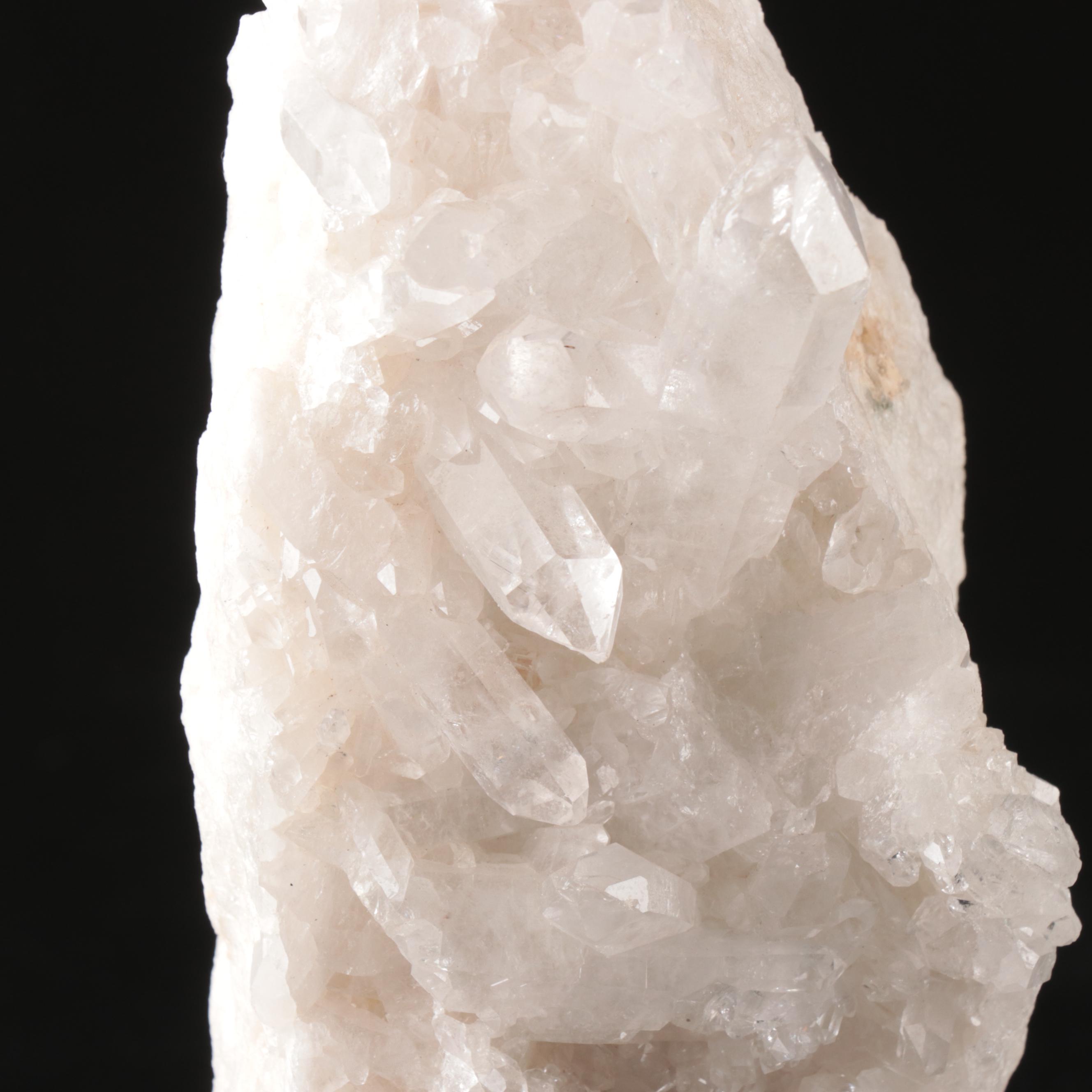 Natural Quartz Clusters on Display Stands