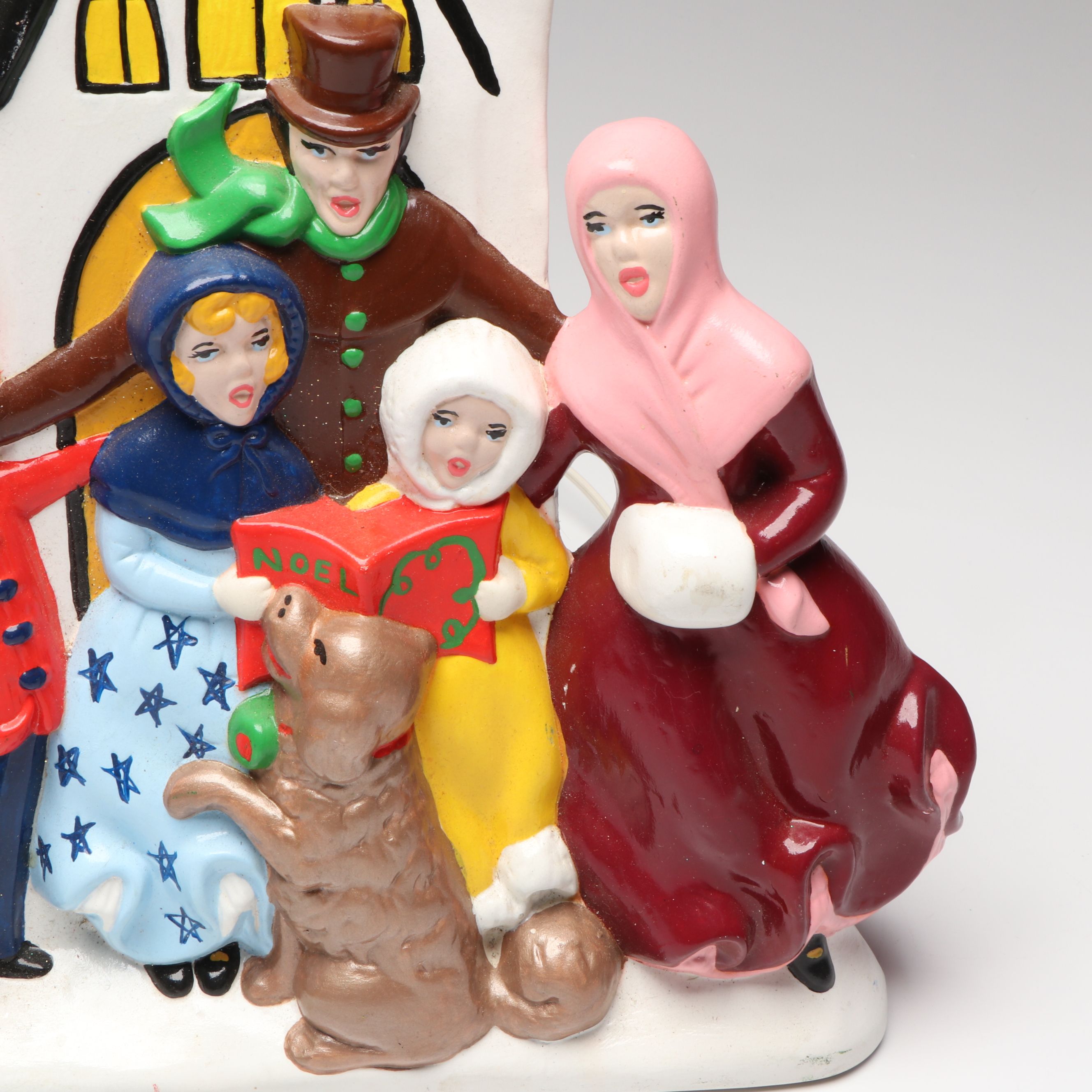 Atlantic Mold Christmas Carolers Tree Light with Decorative Icicles and More