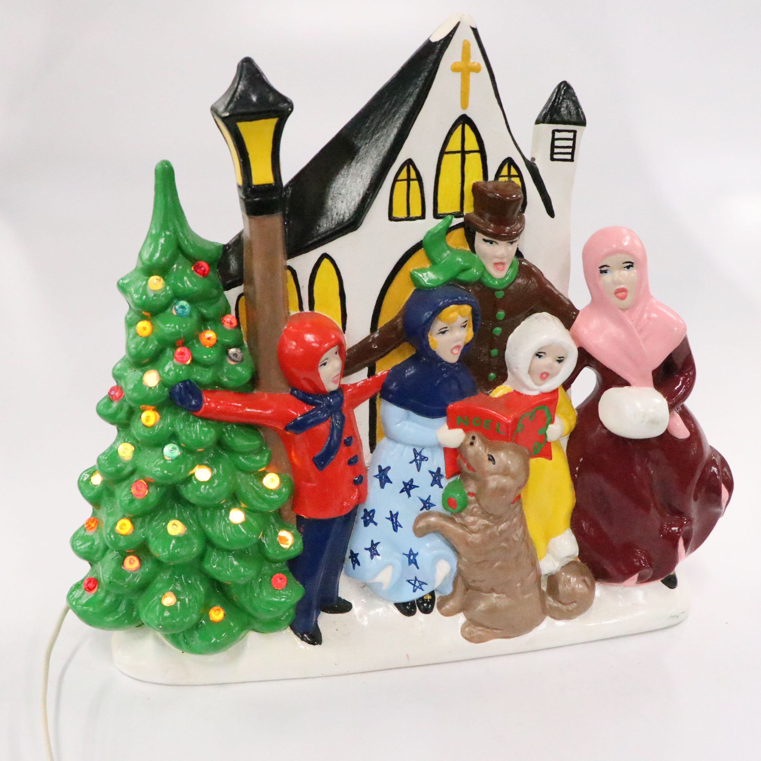 Atlantic Mold Christmas Carolers Tree Light with Decorative Icicles and More