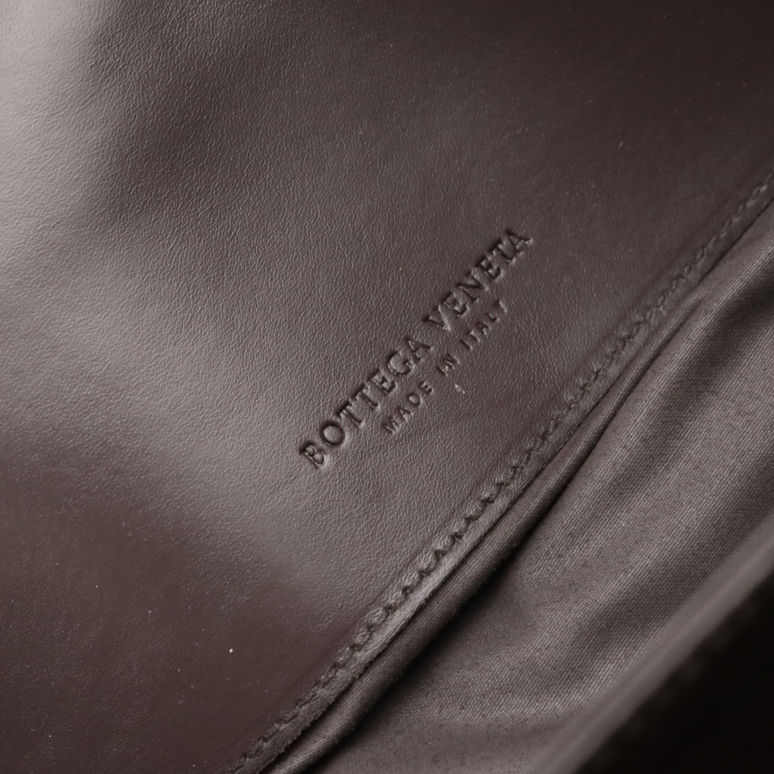 Bottega Veneta Large Envelope Flap Briefcase in Brown Intrecciato Nappa Leather