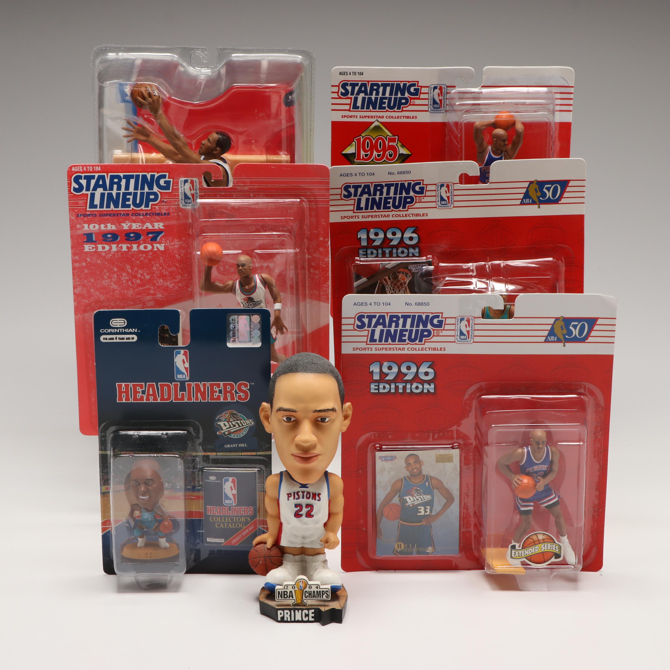 Kenner, Corinthian and McFarlane NBA Figures with Team Beans Bobble Head