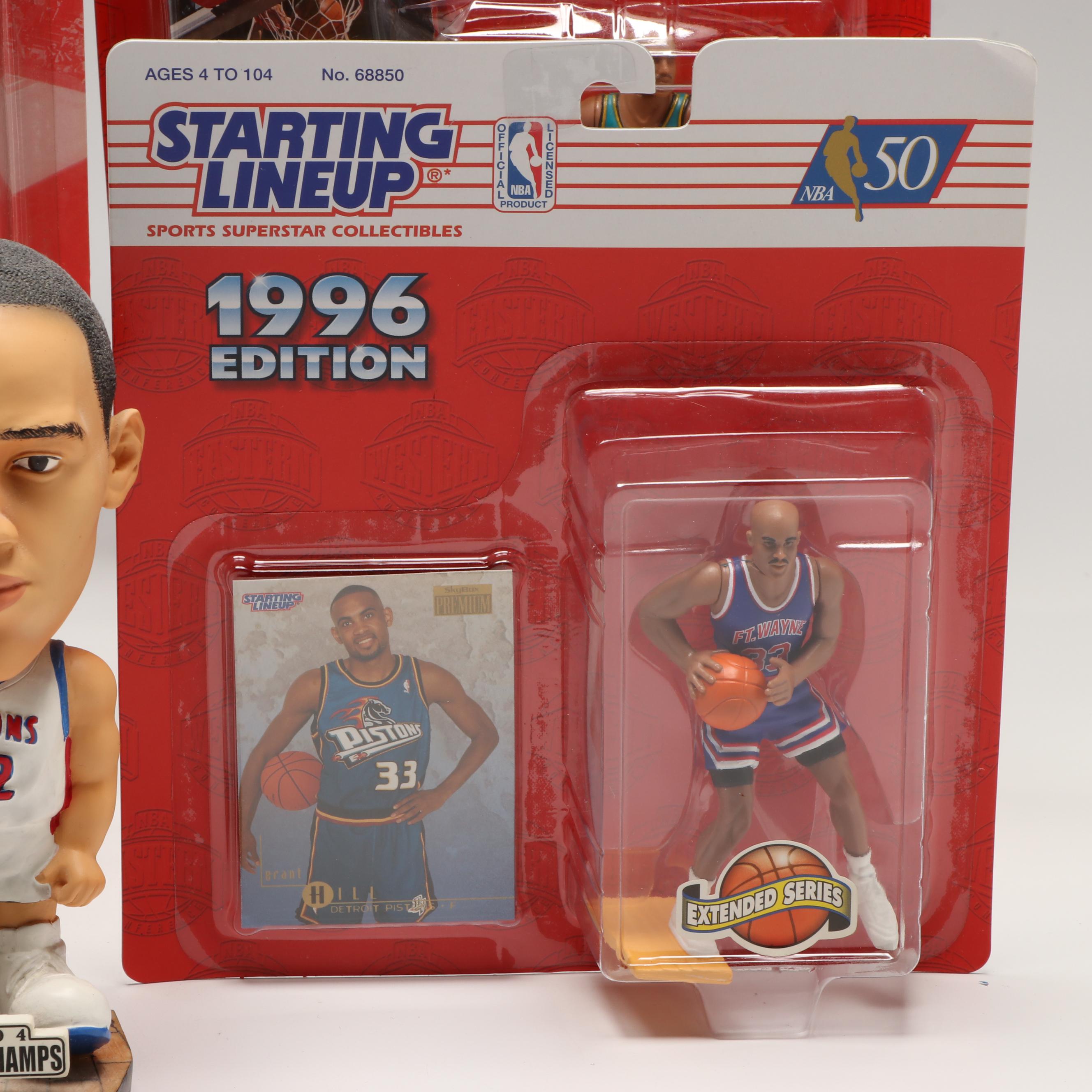 Kenner, Corinthian and McFarlane NBA Figures with Team Beans Bobble Head