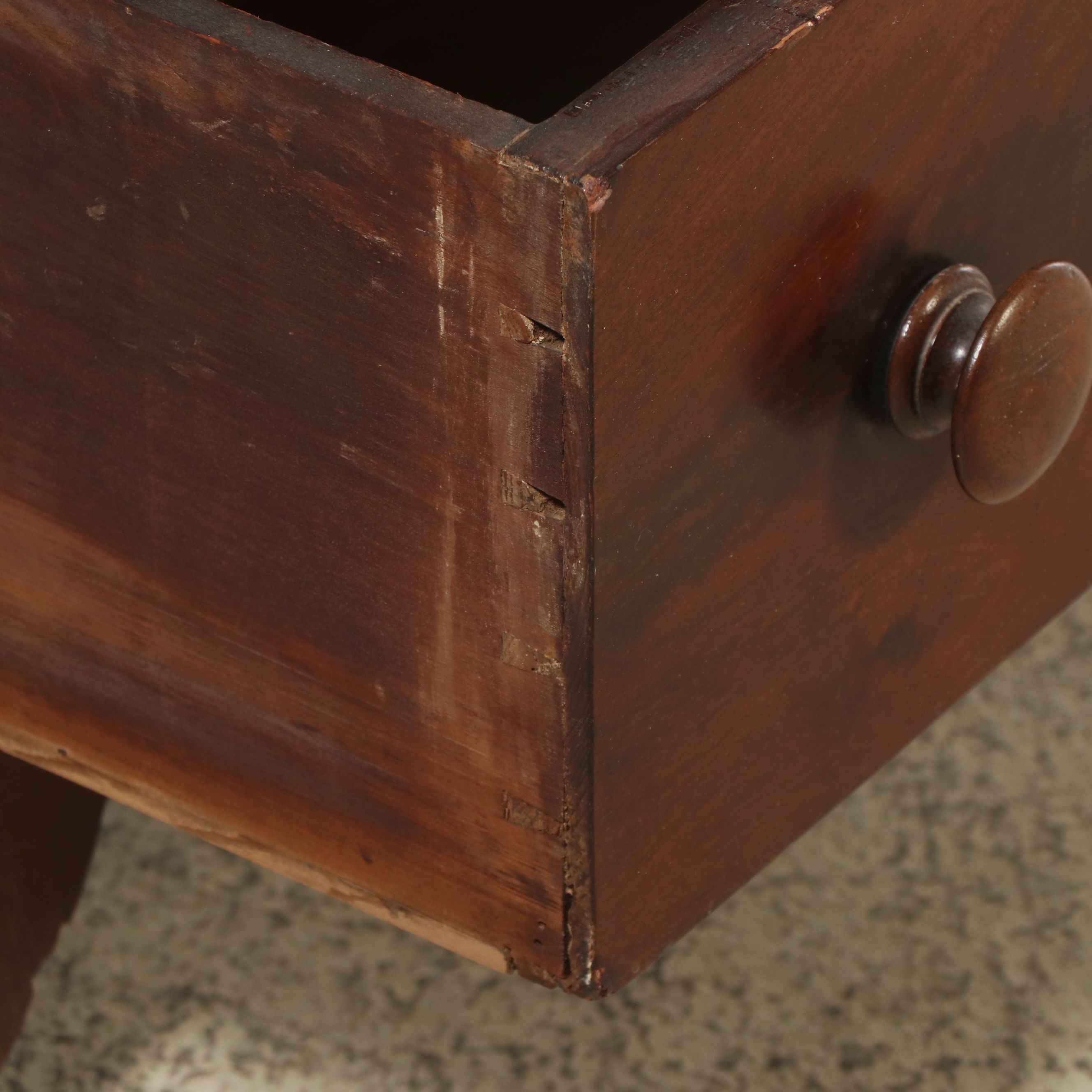 American Empire Style Mahogany Chest of Drawers, Mid to Late 19th Century