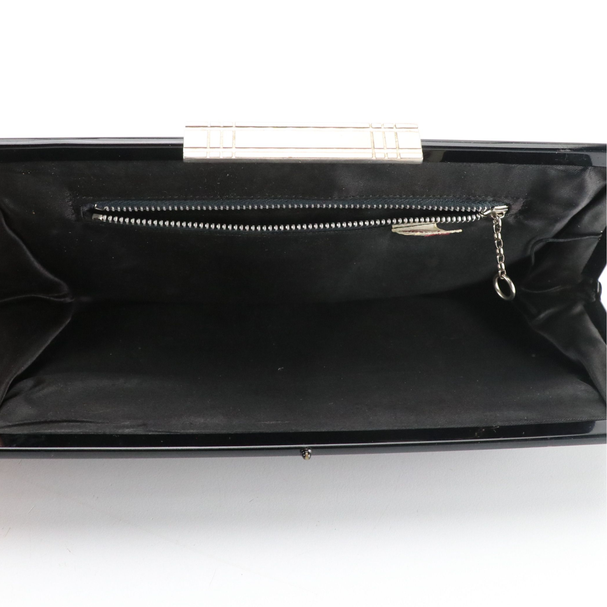 Bags by Josef Beaded Flap Clutch and Garay Black Patent Leather Clutch