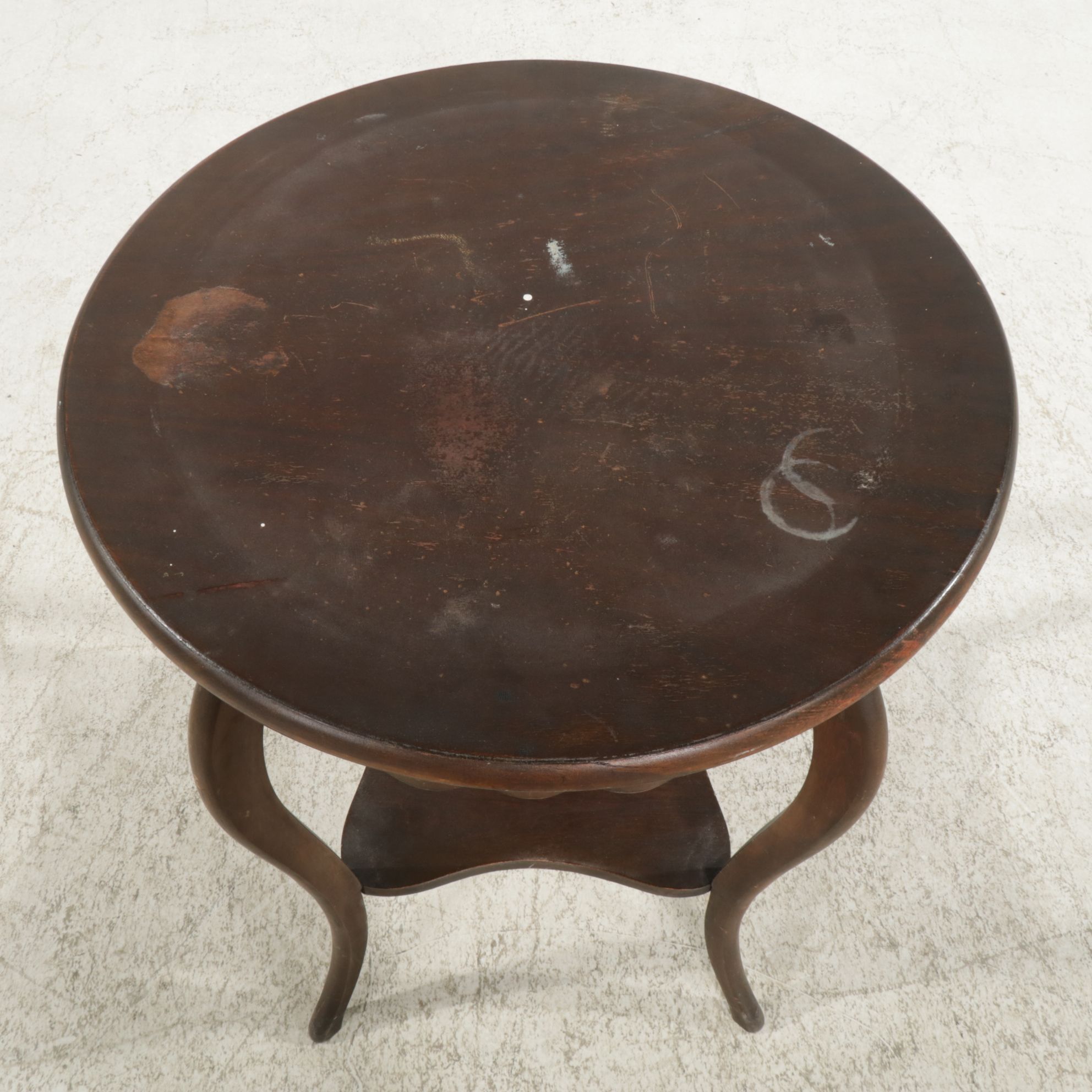 Victorian Mahogany Center Table, Early 20th Century
