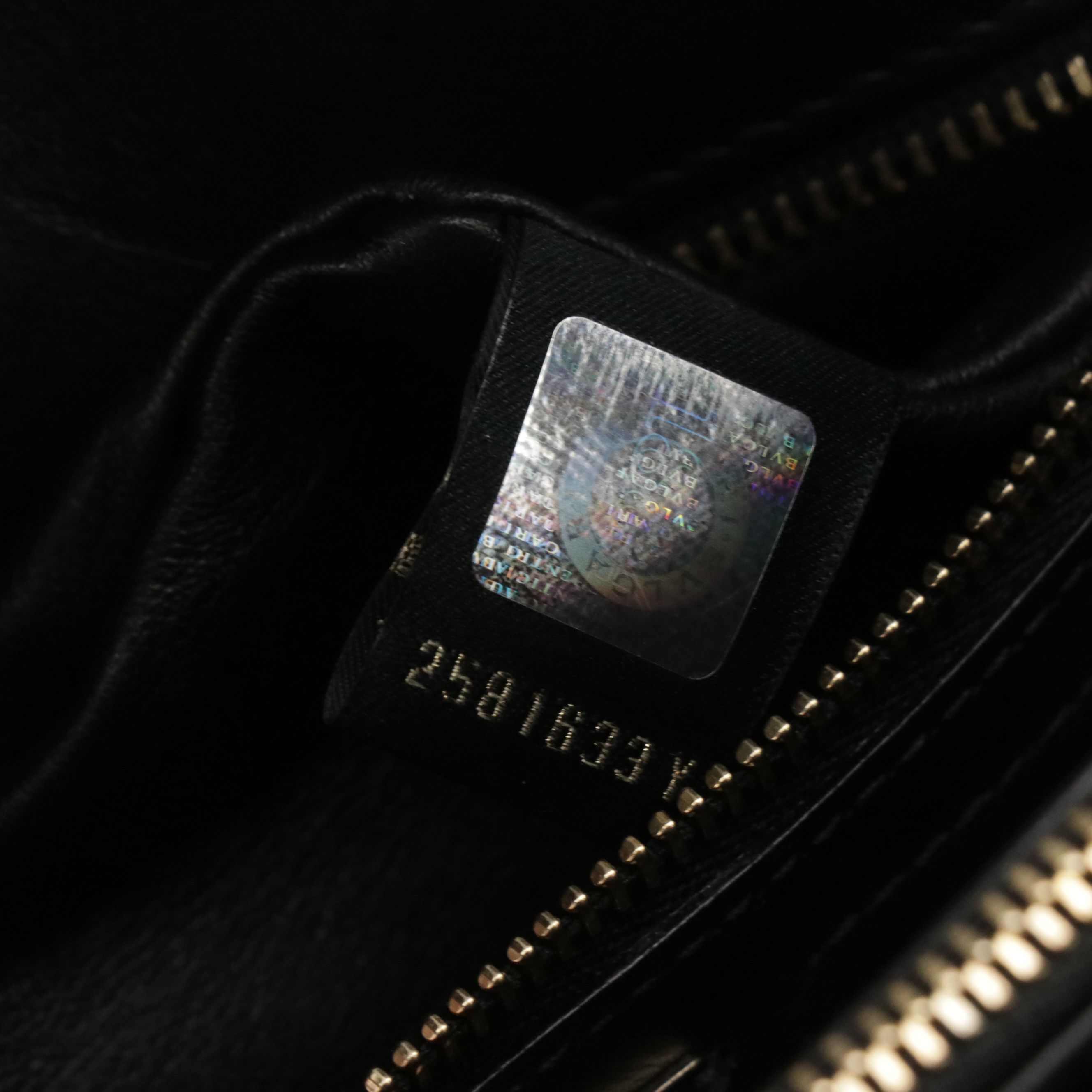 Bvlgari Serpenti Forever Shoulder Bag in Black Leather with Floral Appliqué