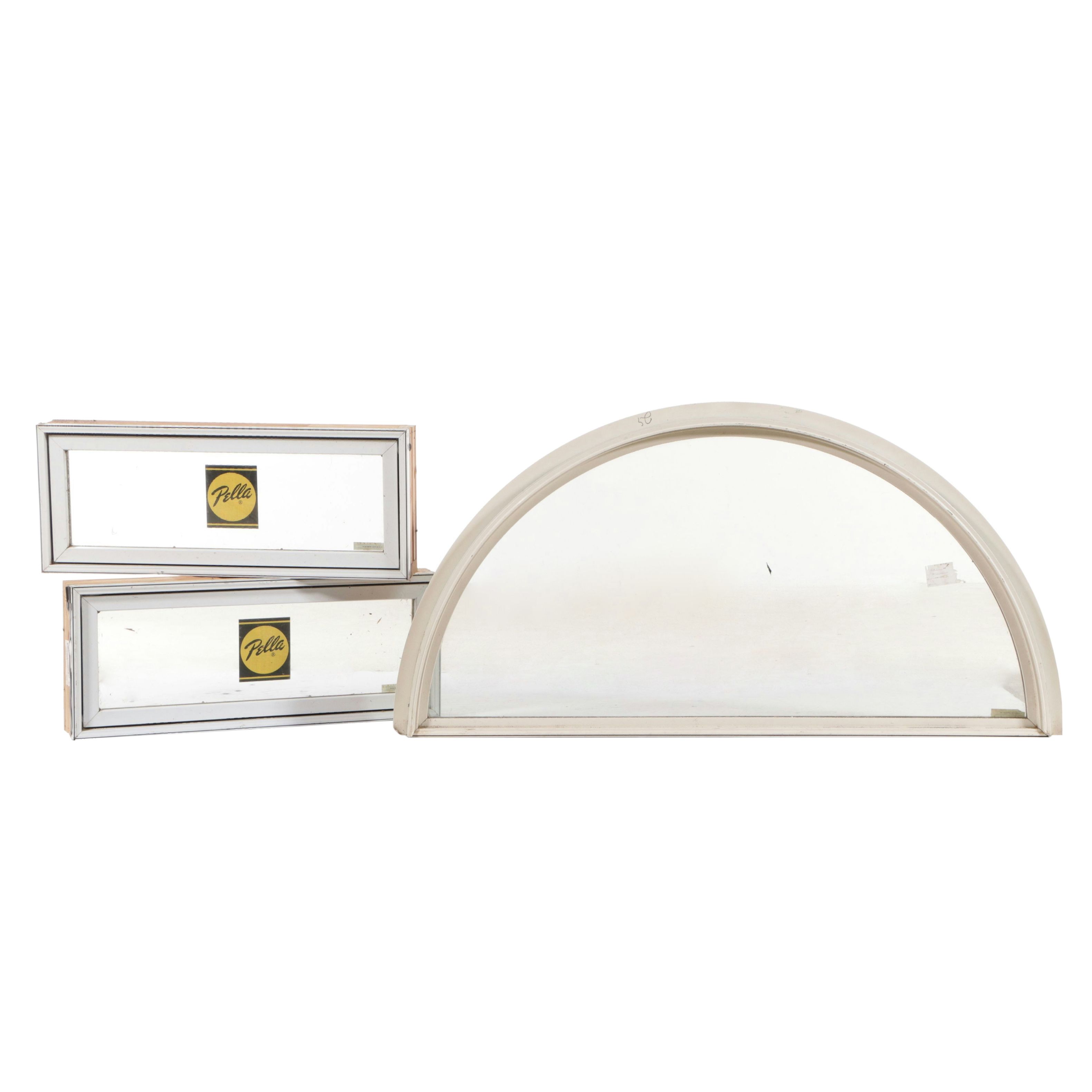 Pella Arch Top Casement Window and Pair of Fixed Picture Windows