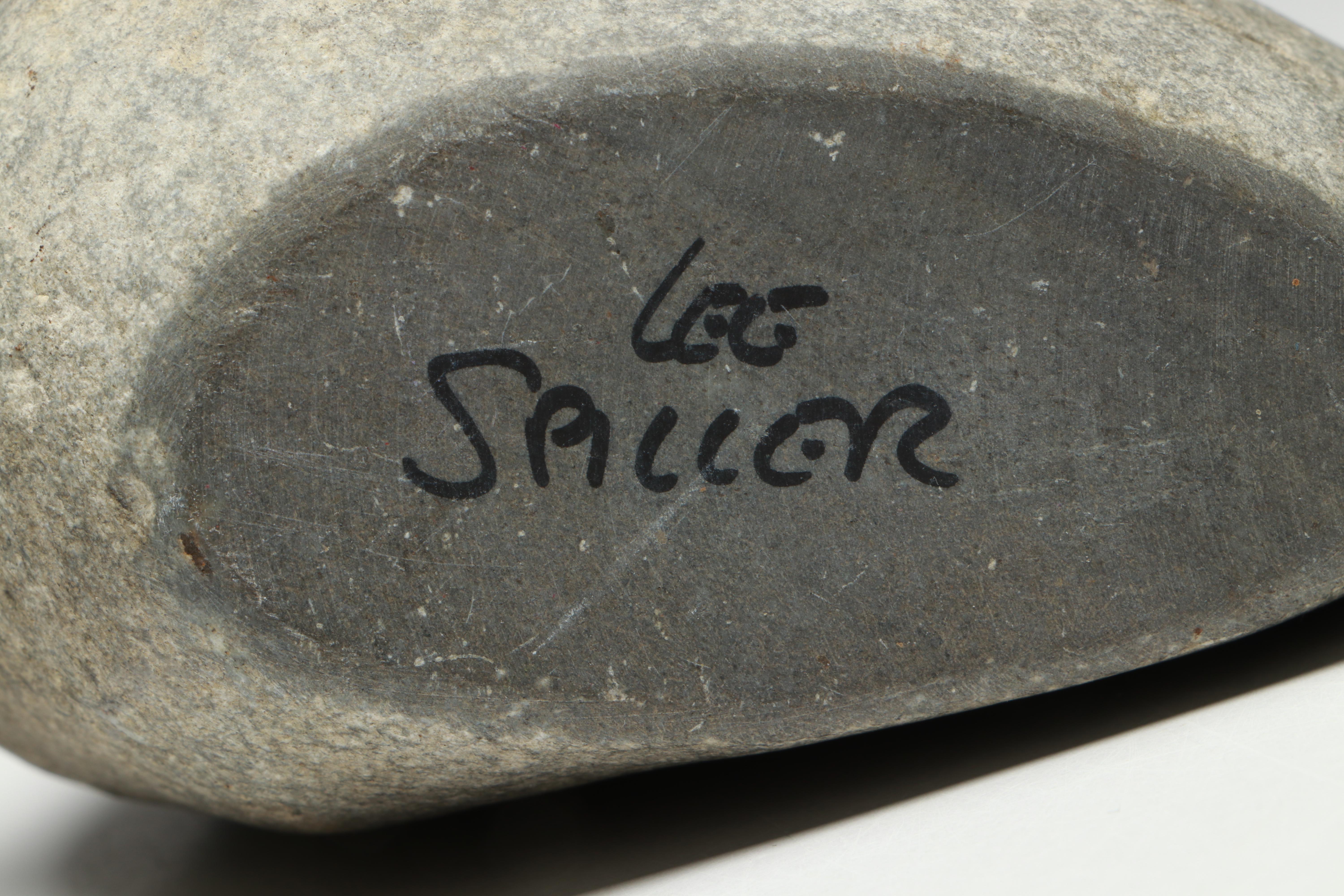 Lee Spiller Hand-Carved Natural Lake Beach Stone Vases