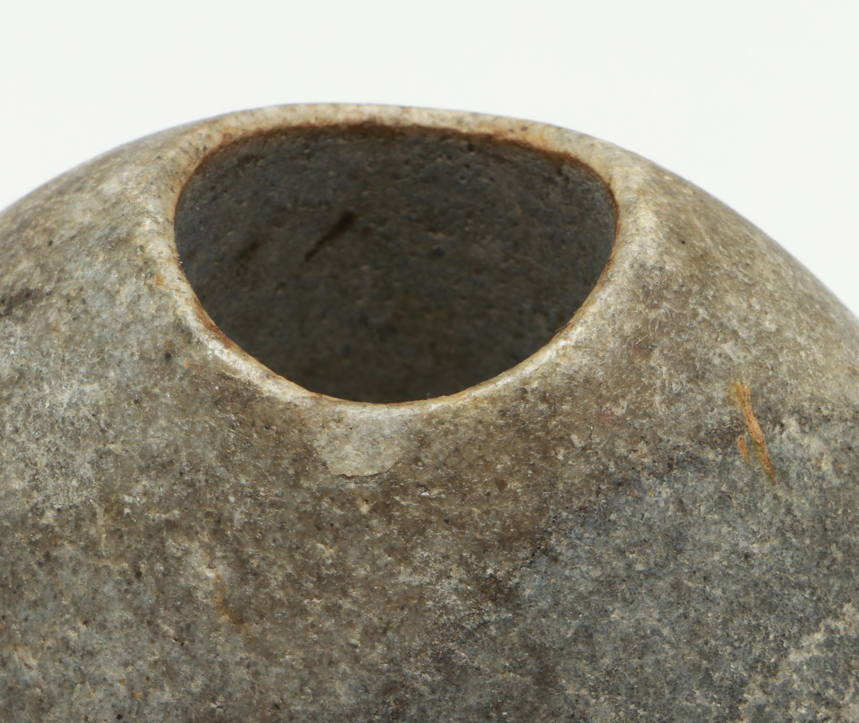 Lee Spiller Hand-Carved Natural Lake Beach Stone Vases