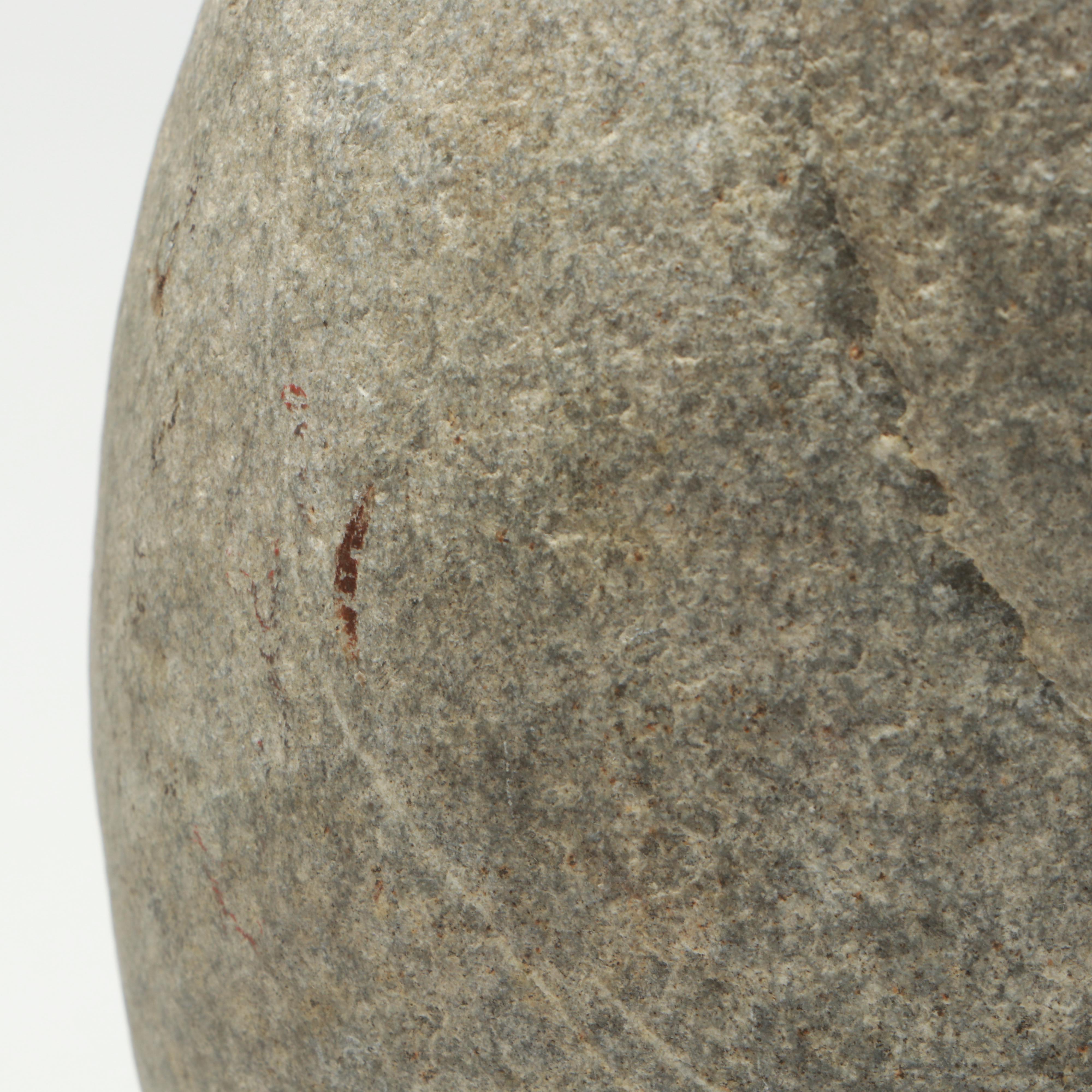 Lee Spiller Hand-Carved Natural Lake Beach Stone Vases