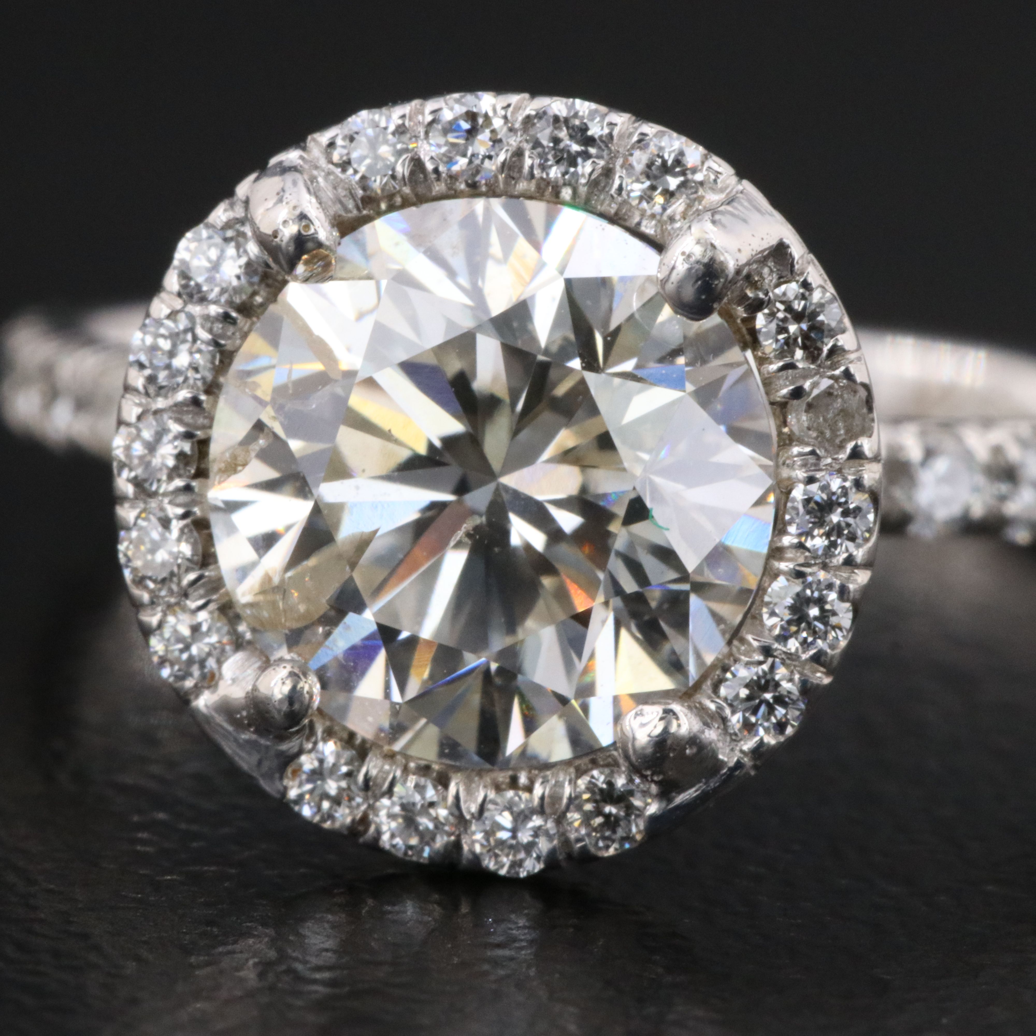 14K 2.52 CTW Diamond Ring with GIA Report