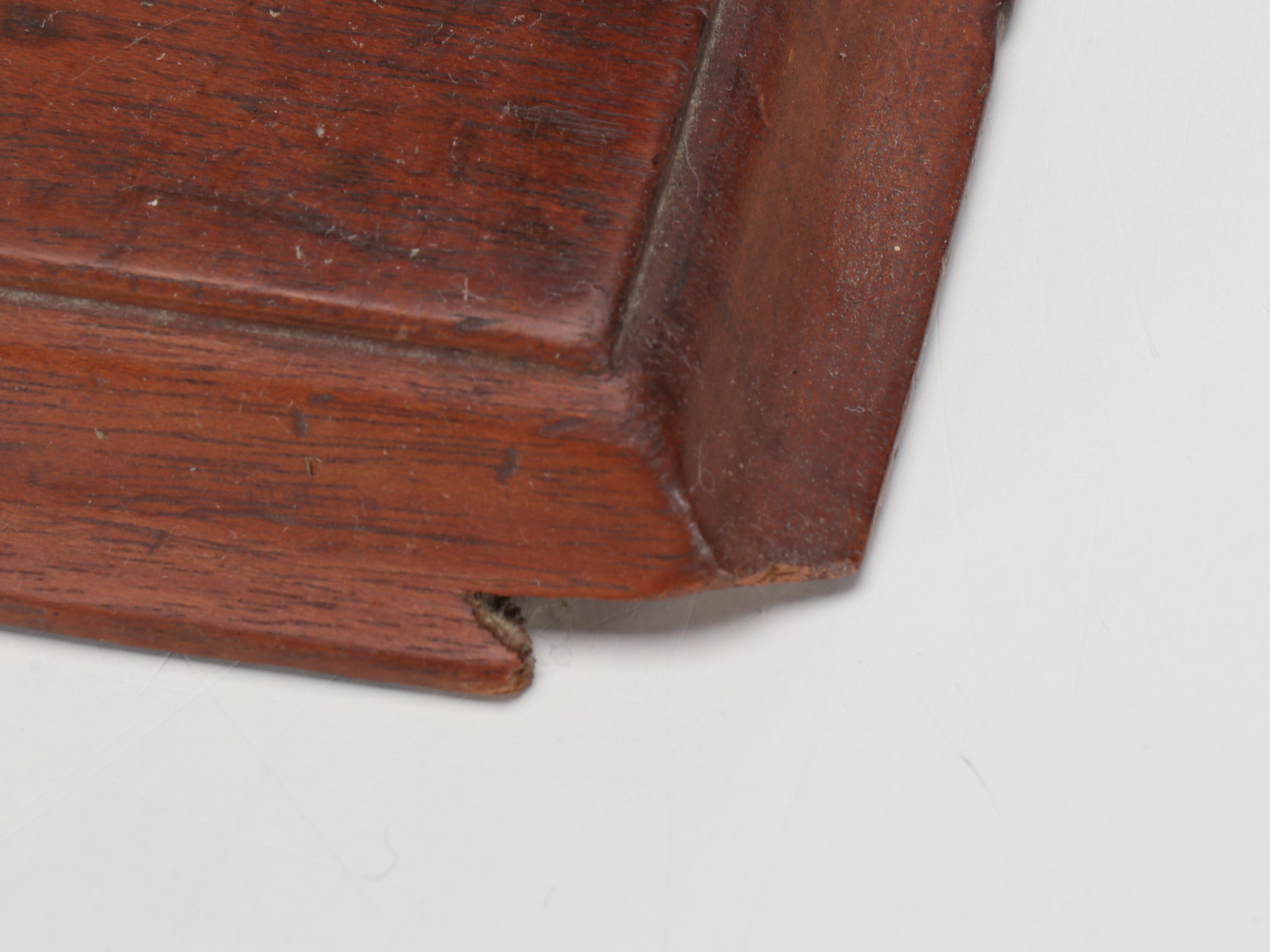 Antique Brass Balance Scale on Wood Base