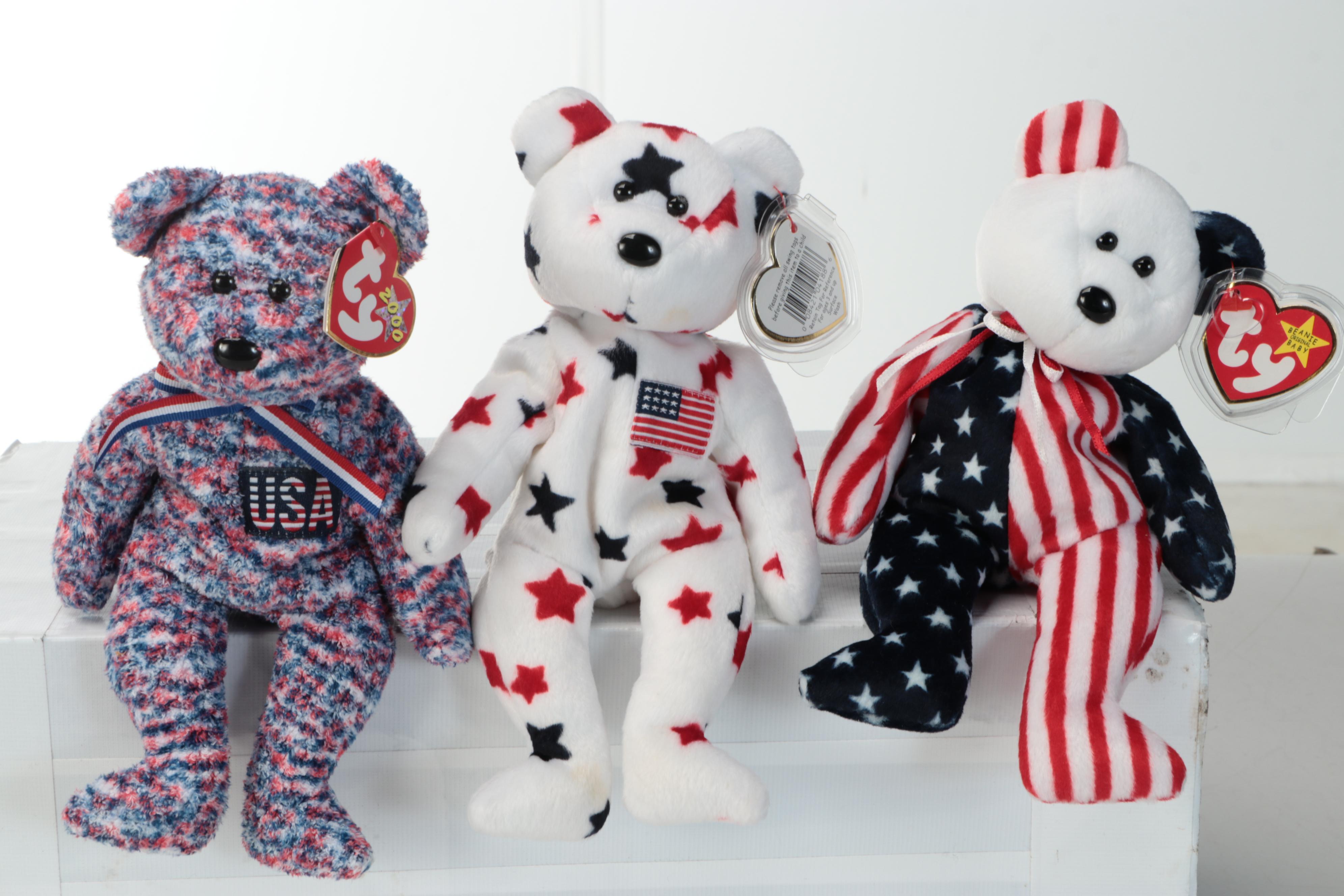 Beanie Babies Featuring Roxie and Purr with Pokémon Snorlax Stuffed Toy