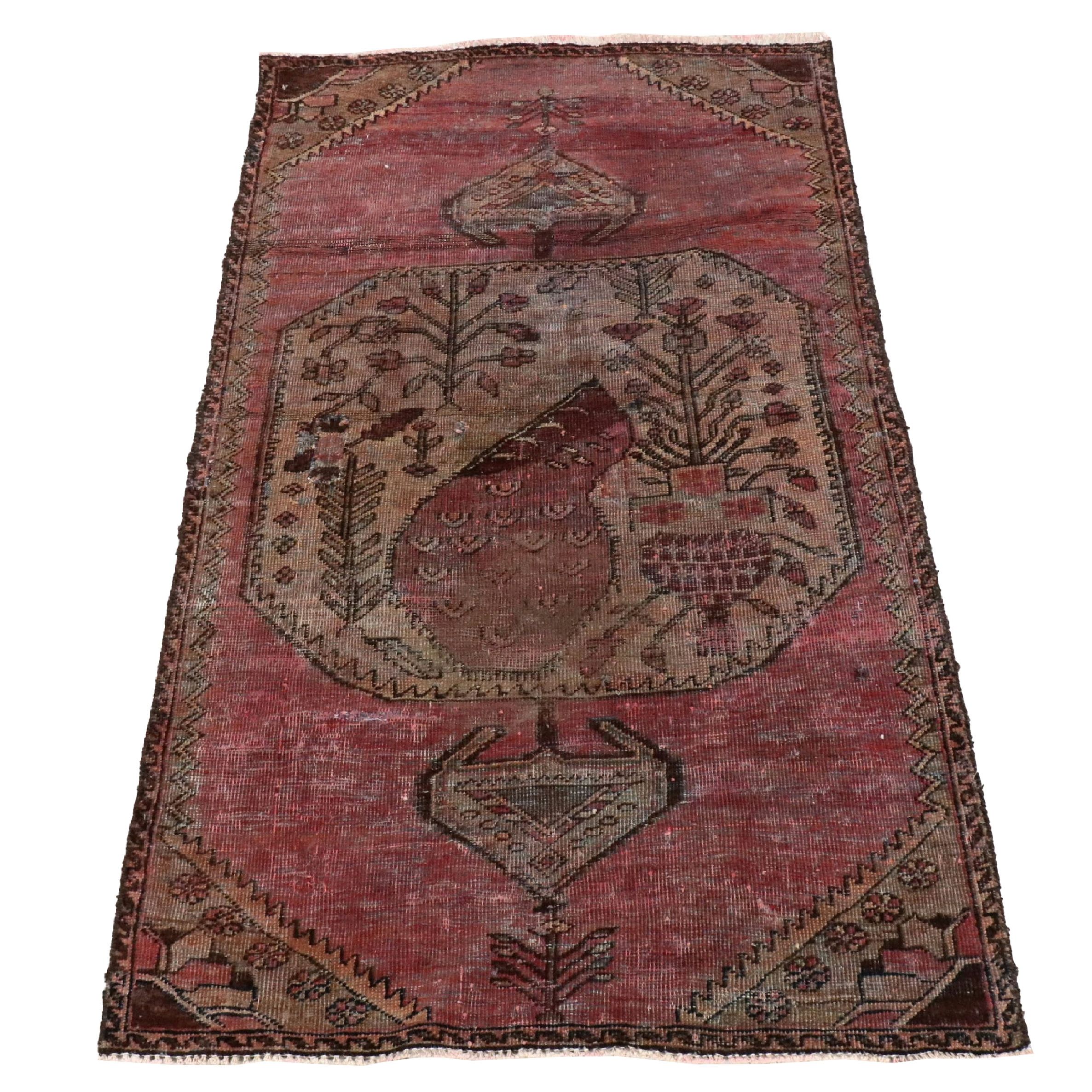 3'1 x 5'5 Hand-Knotted Turkish Village Area Rug