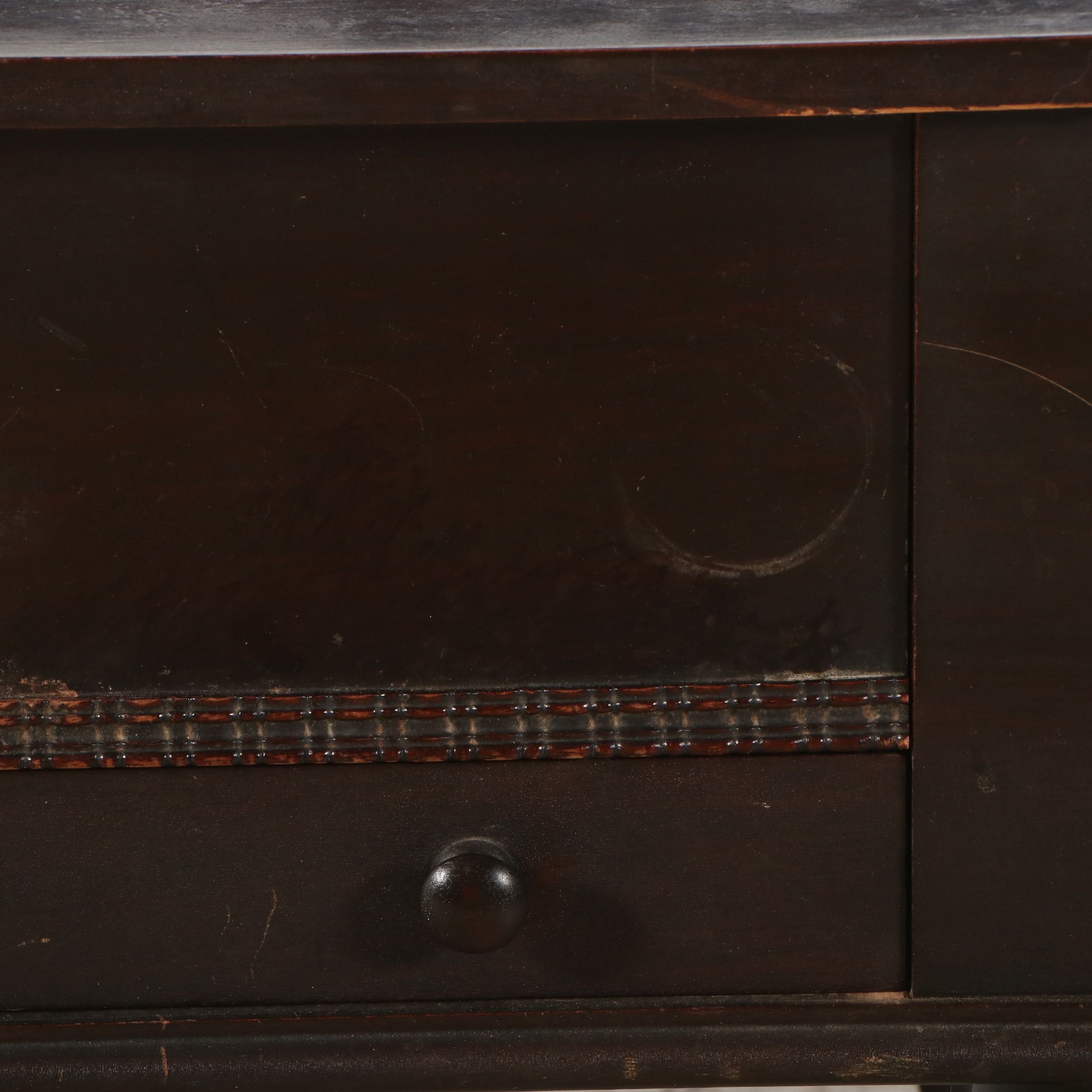 American Empire Style Walnut Finish Spinet Desk, Early 20th Century