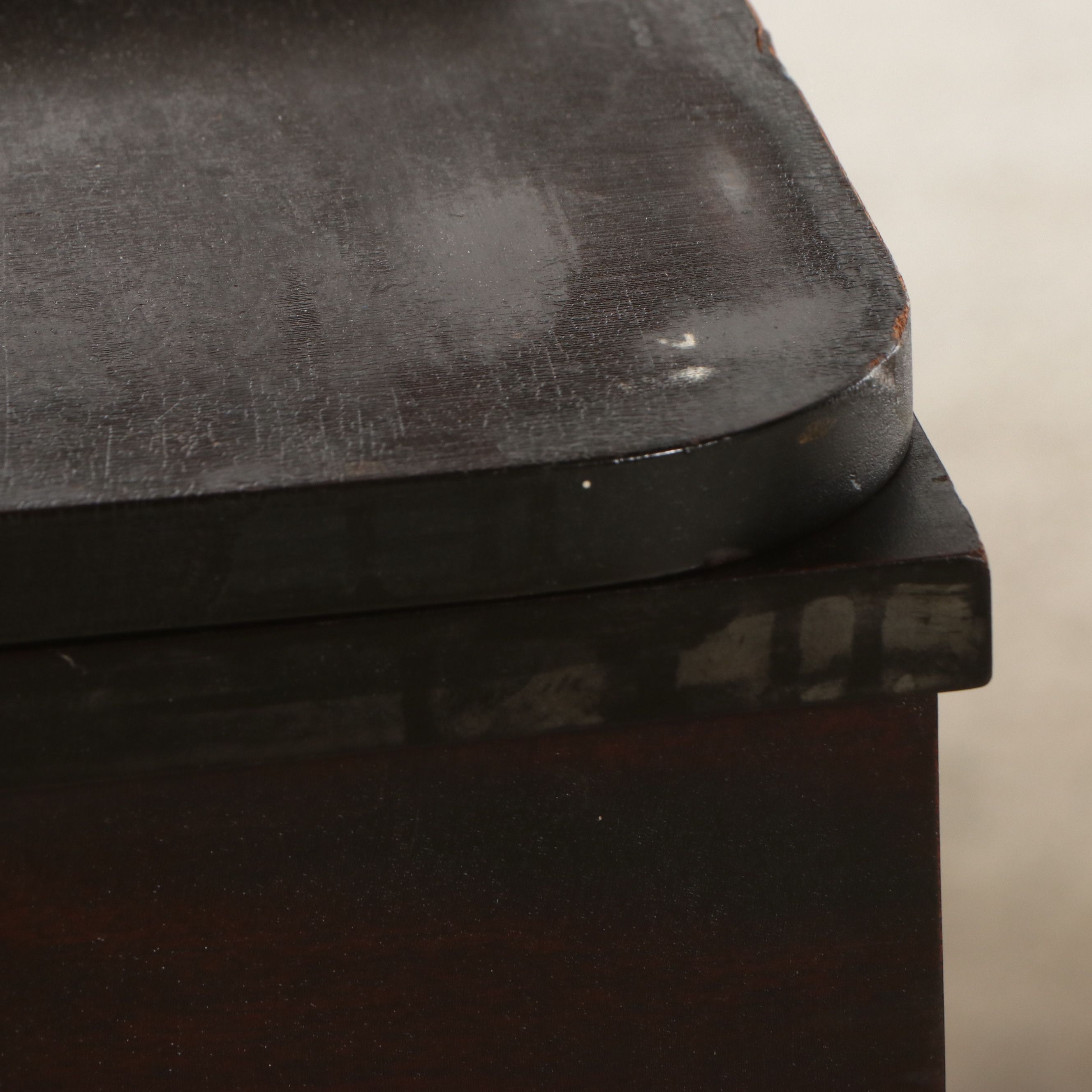 American Empire Style Walnut Finish Spinet Desk, Early 20th Century