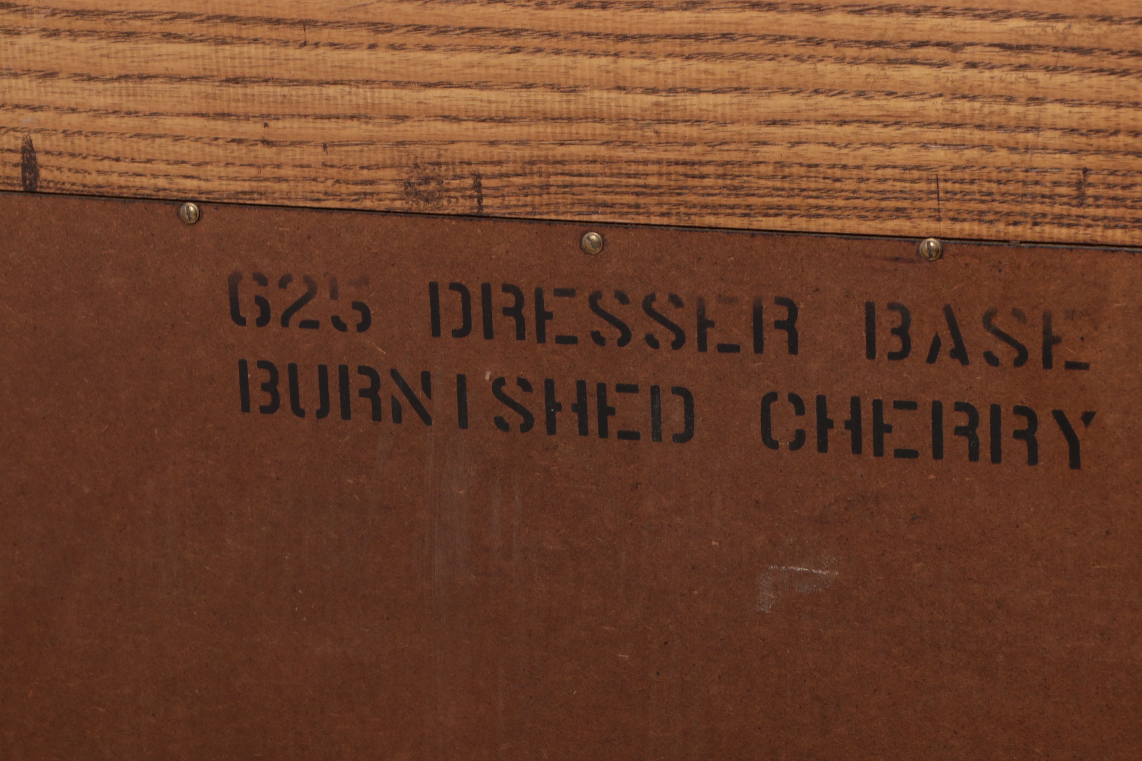 Davis Cabinet Chippendale Style Inlaid Cherry Chest of Drawers