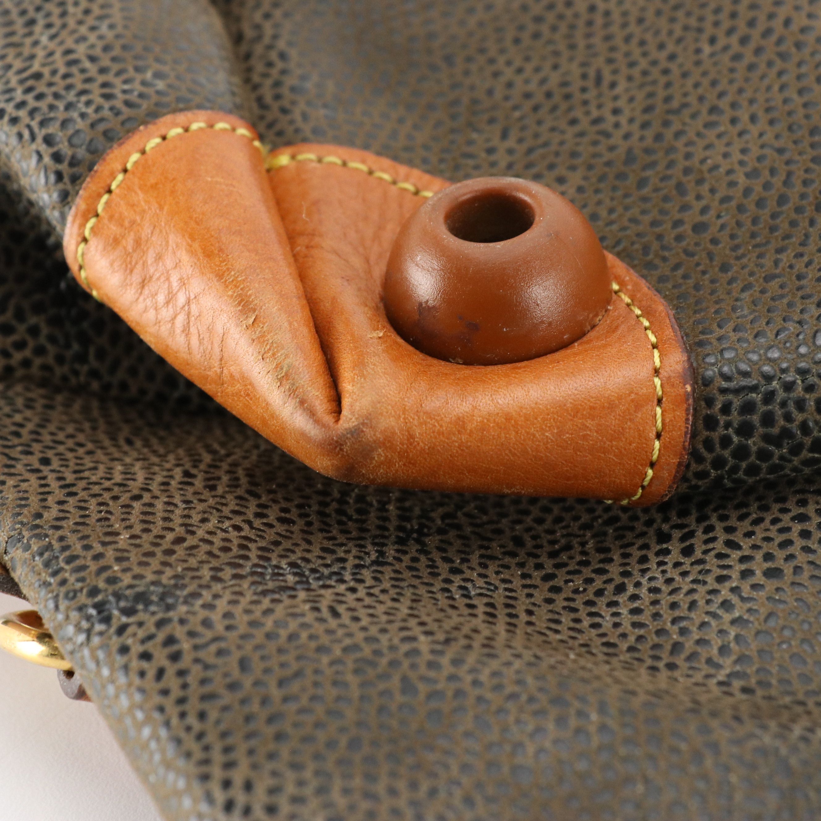 Bric's Life Cargo Duffel Bag in Olive Faux Suede and Leather