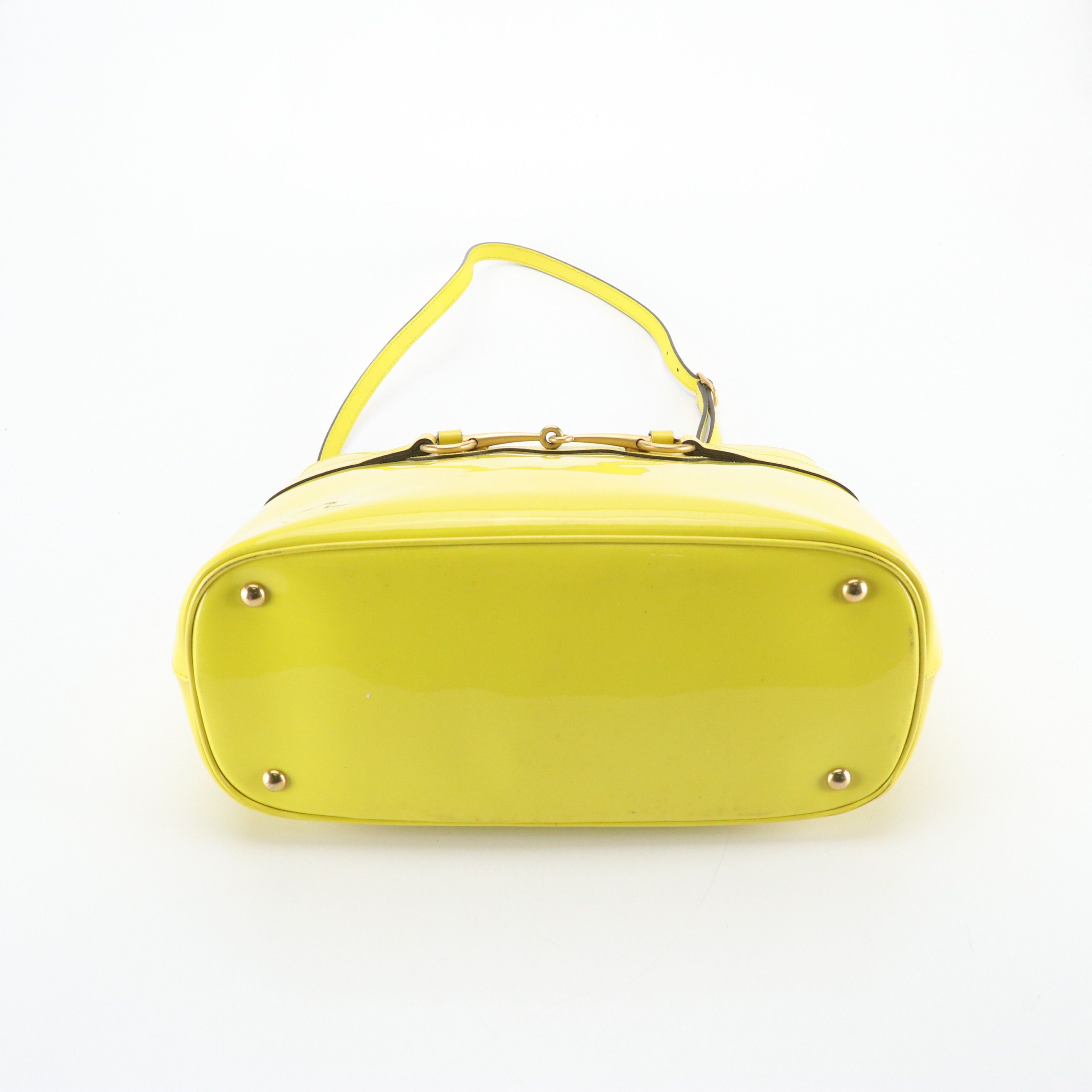 Gucci Horsebit Bright Bit Two-Way Shoulder Bag in Patent Leather