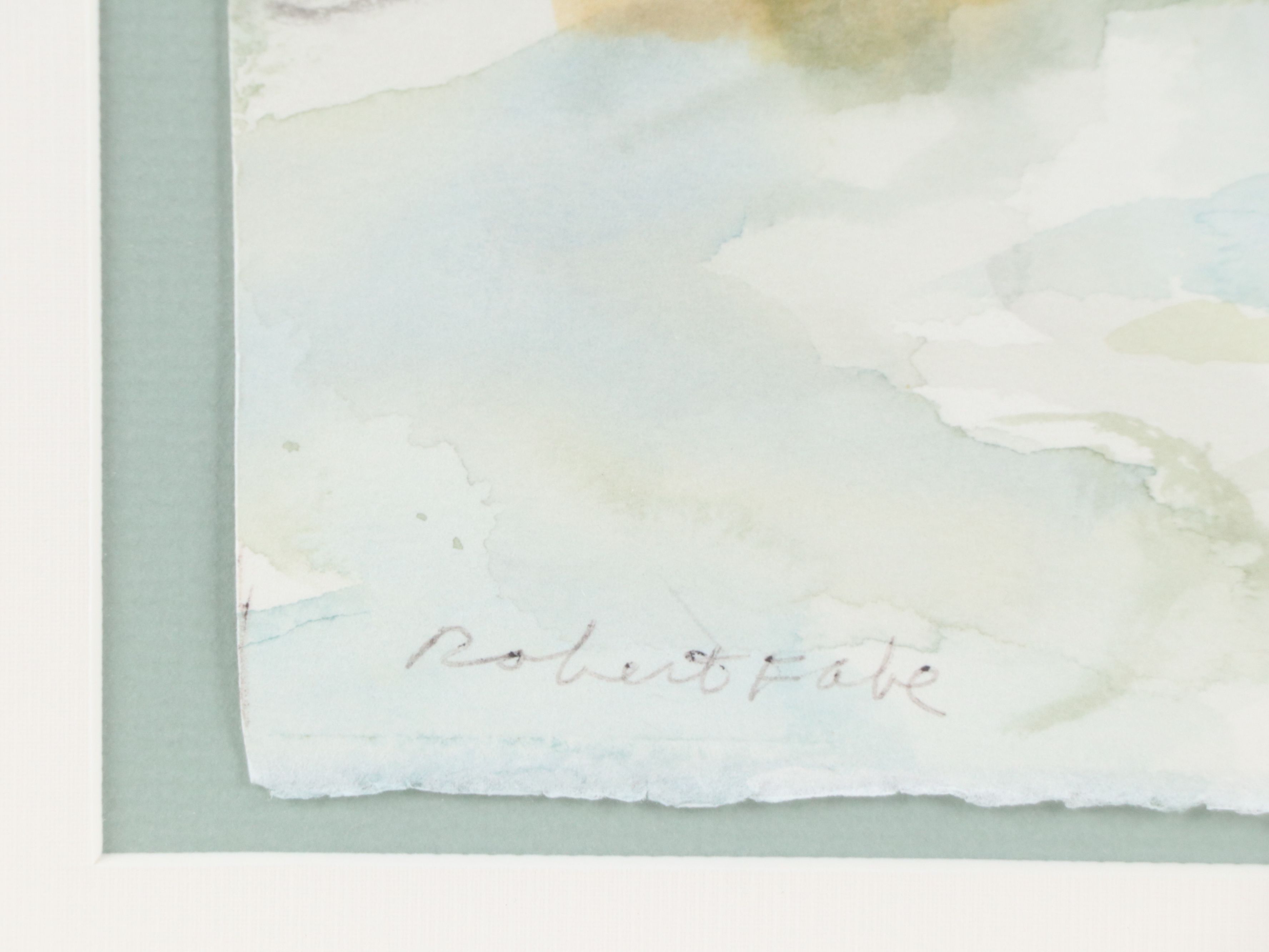 Roberto Fabe Watercolor Painting of Steepled Building, Mid to Late 20th Century