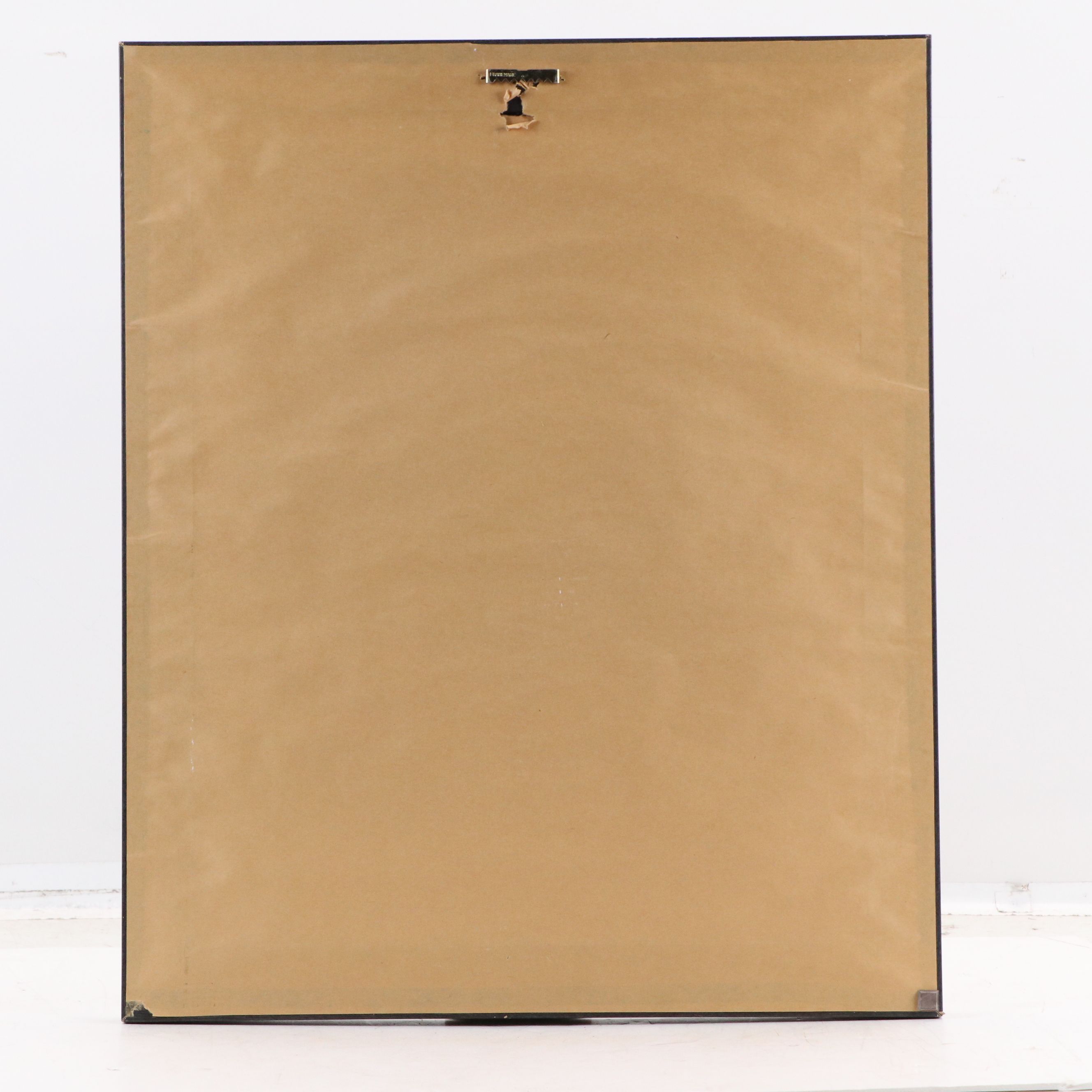 Mixed Media Painting of Rustic Village Street, 2000