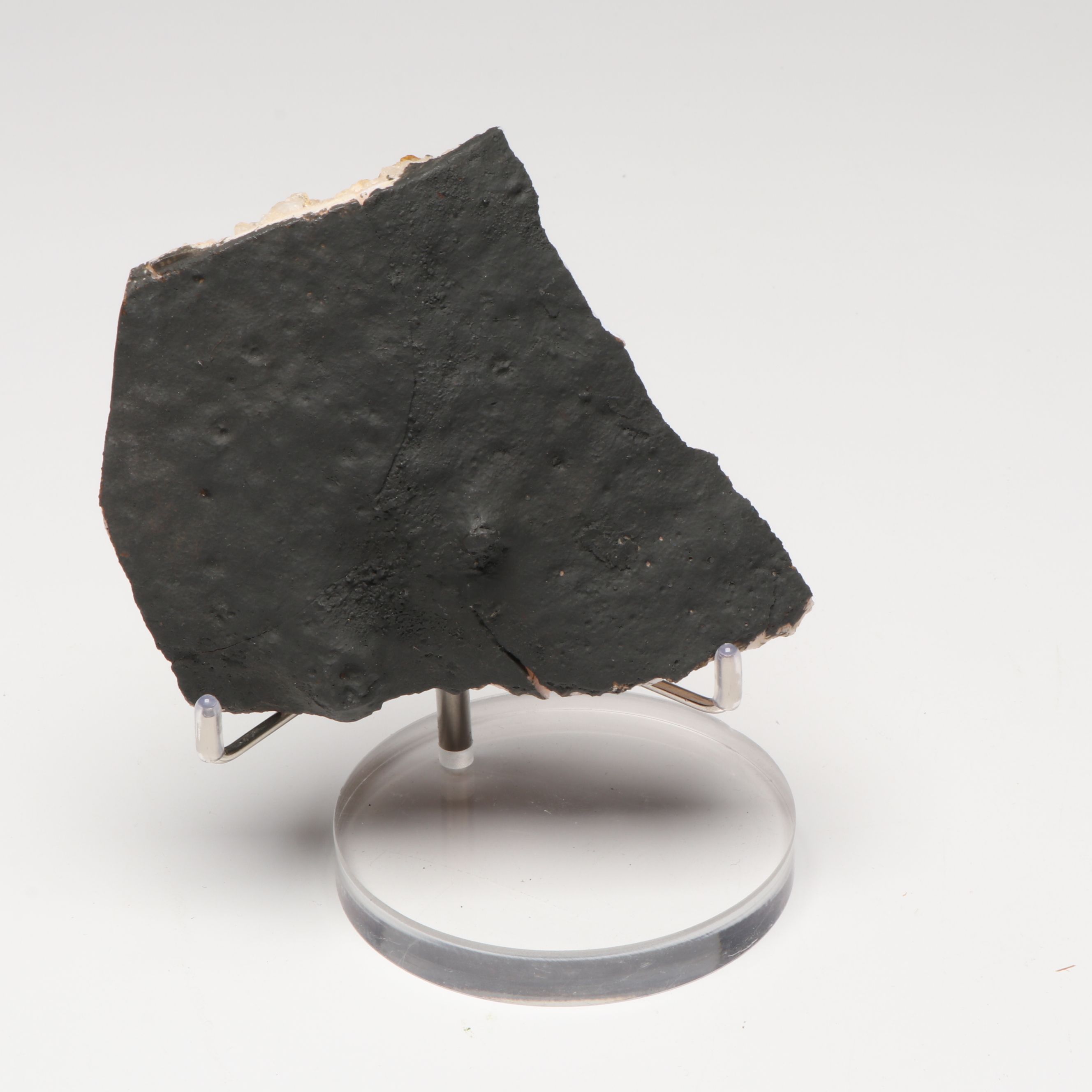 Mounted and Stabilized Amethyst Geode with Citrine Specimen