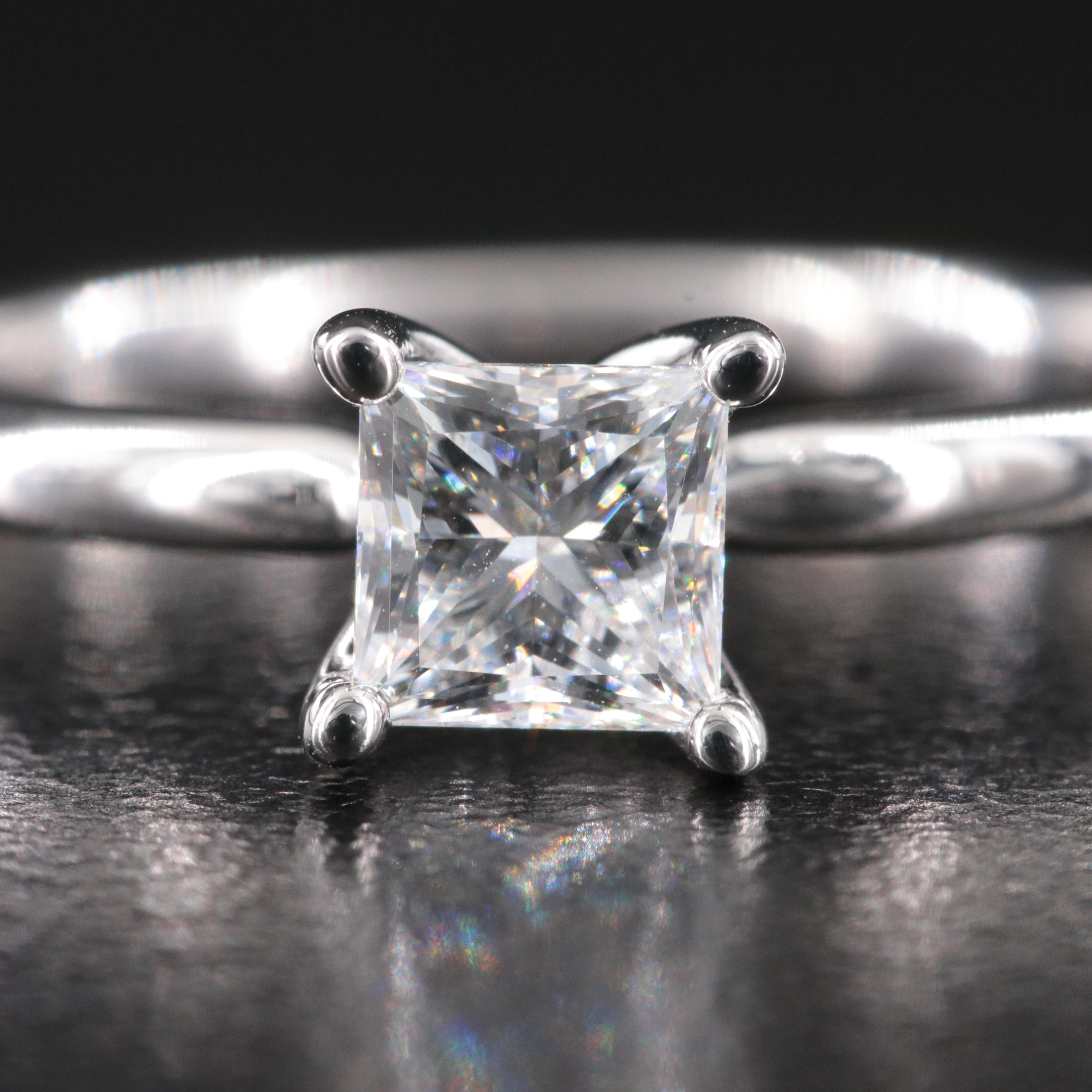 14K 0.72 CT Lab Grown Diamond Solitaire Ring