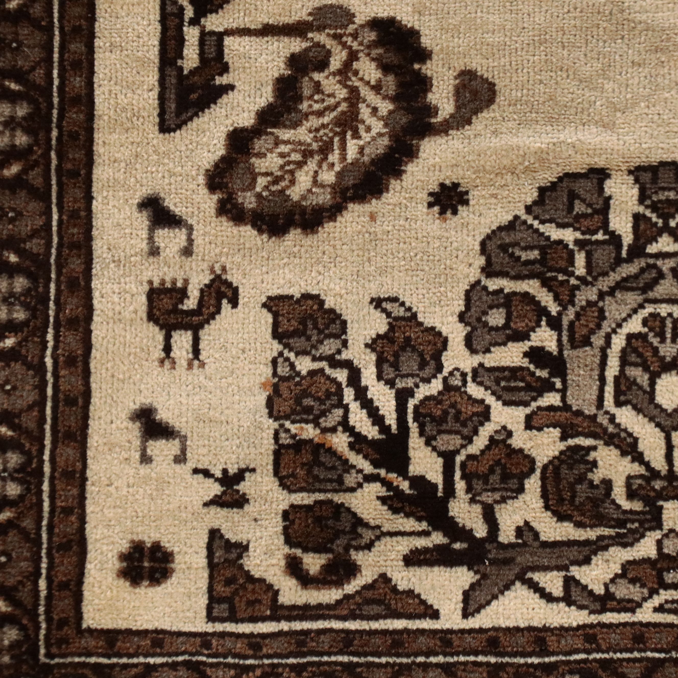 3'4 x 5'8 Hand-Knotted Afghan Tribal Area Rug