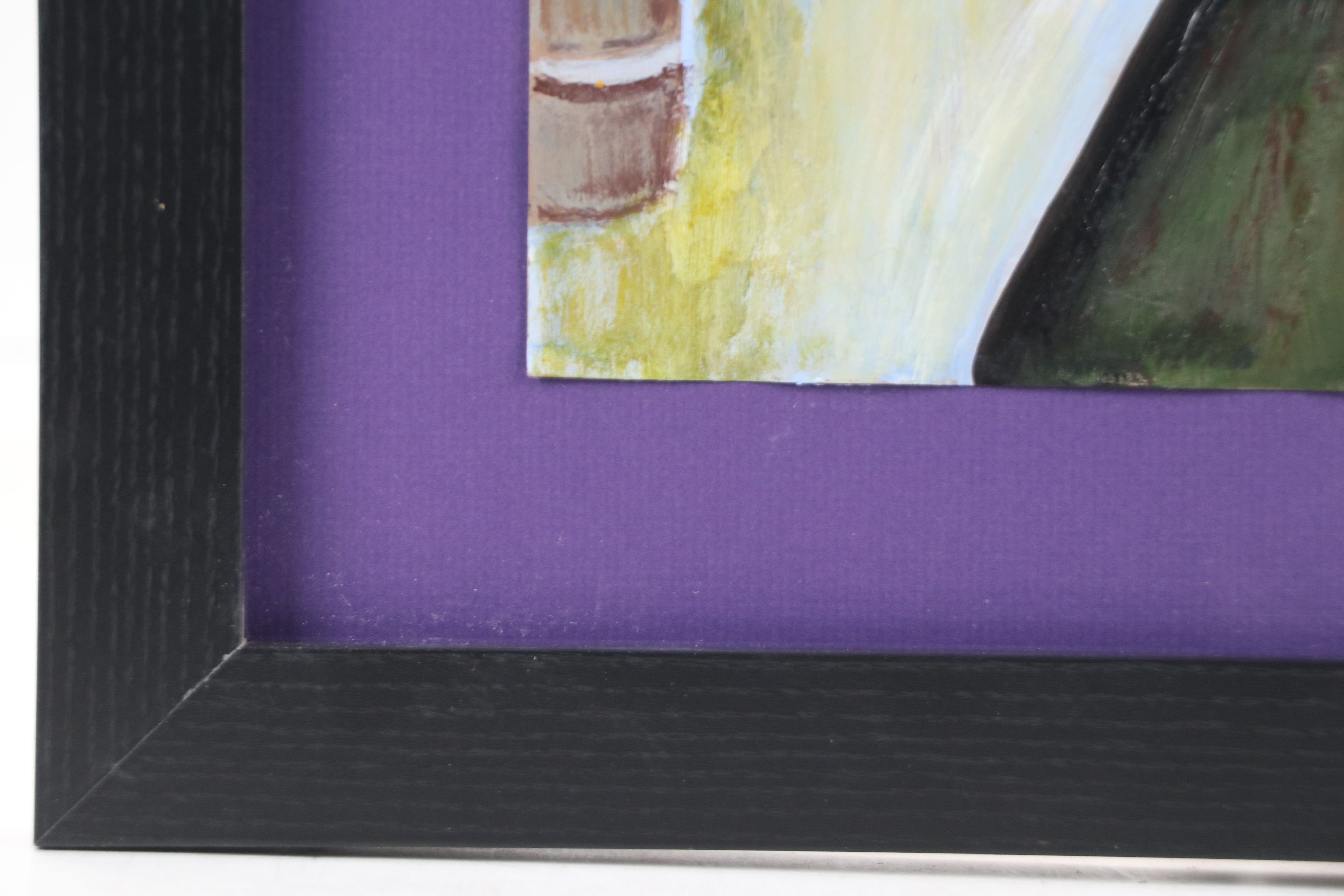 Acrylic Painting of Plague Doctor and Raven, 2018