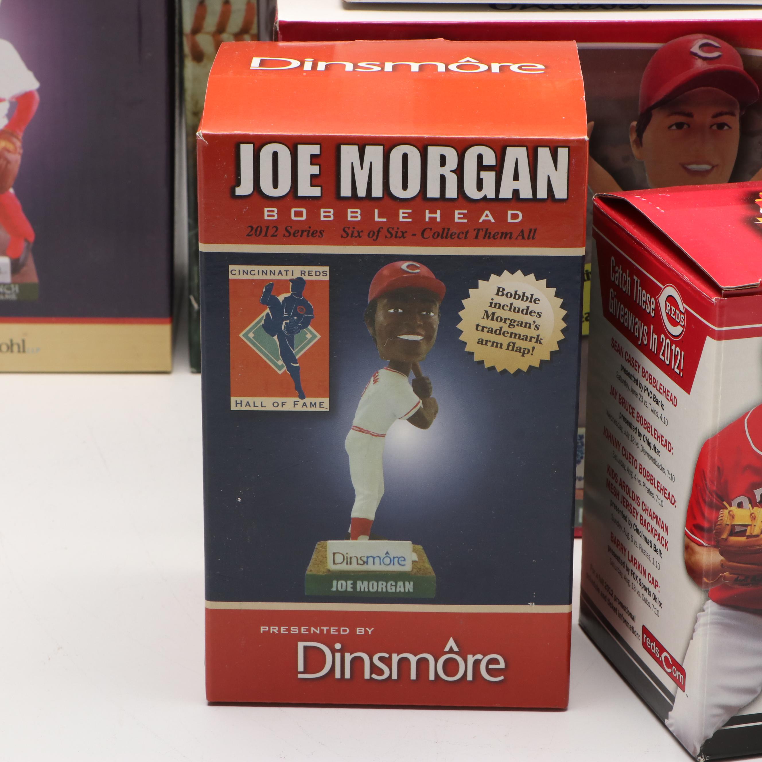 Donruss Ken Griffey Jr. Card and Bobblehead with More Cincinnati Reds Figurines