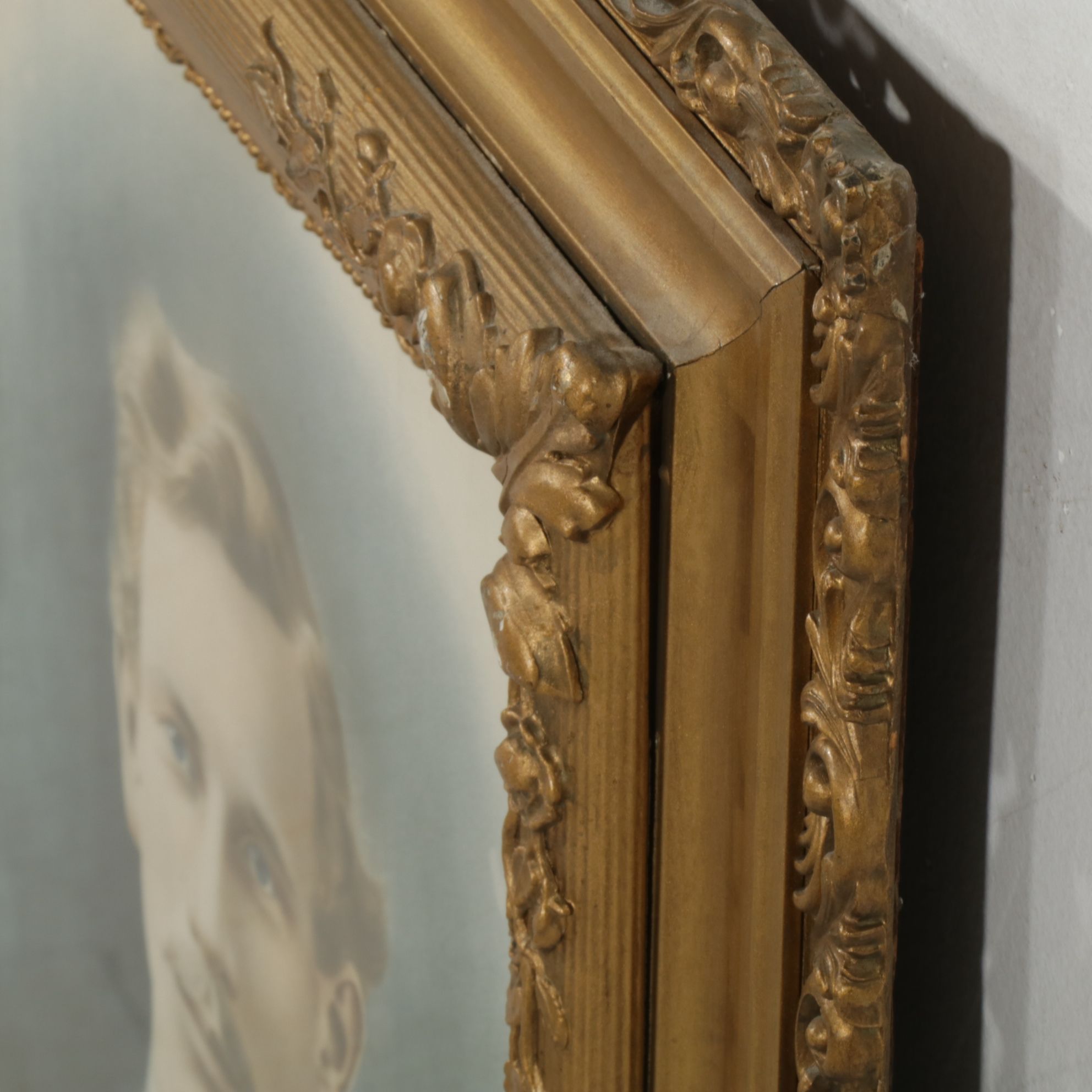 Crayon Portrait of Man, Early 20th Century