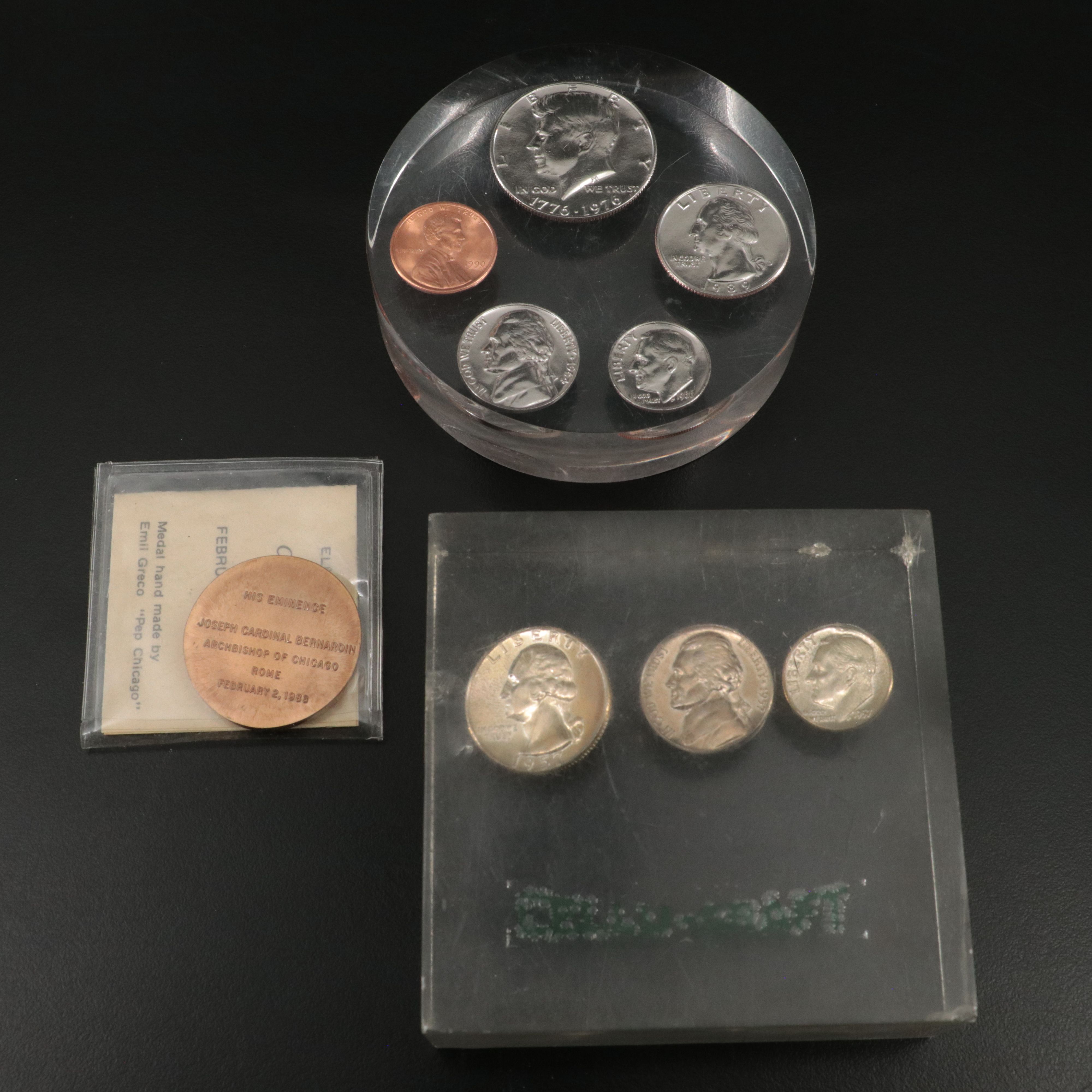 Five Coin Sets and a Catholic Commemorative Medal