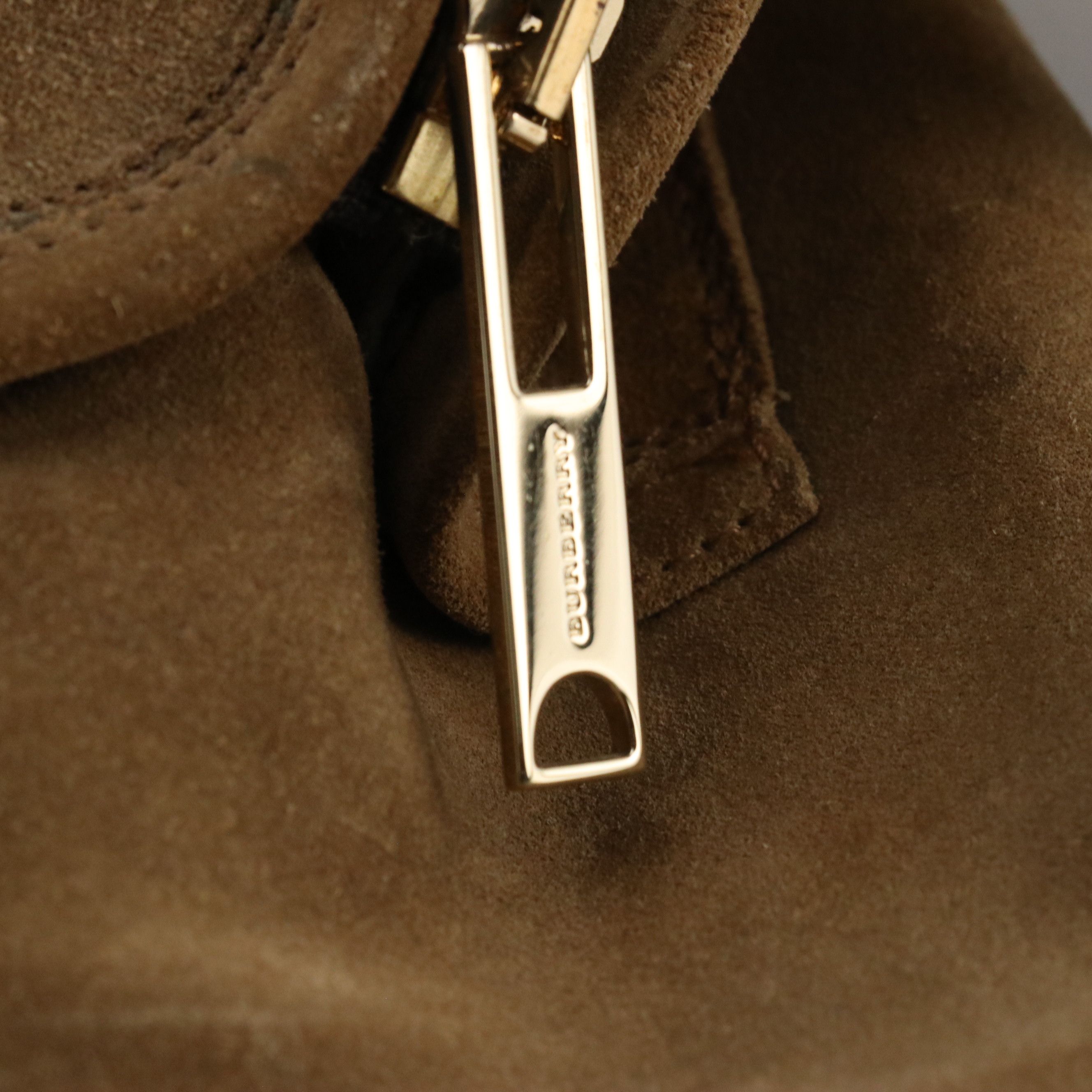 Burberry Zipper Ankle Boots in Shearling Suede