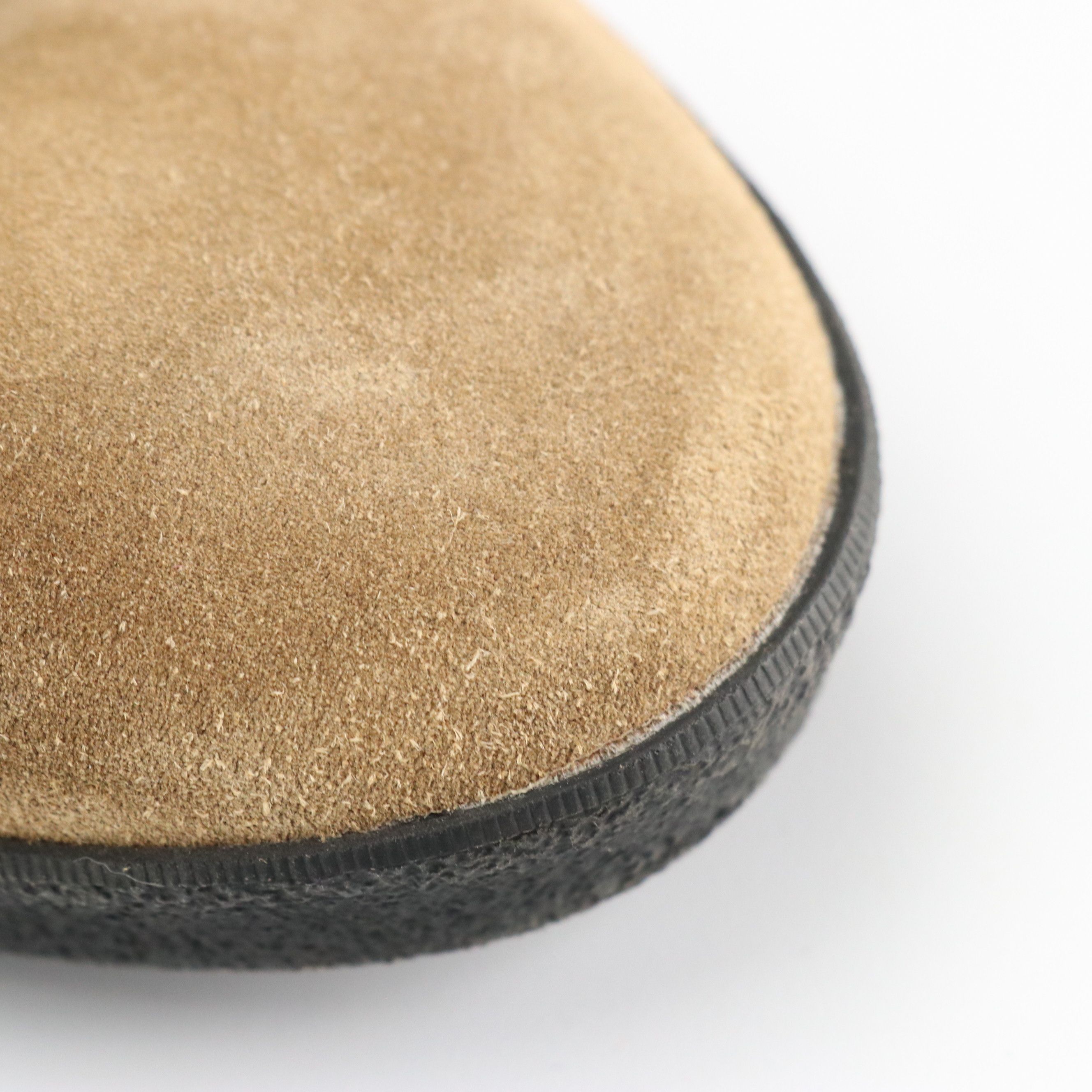 Burberry Zipper Ankle Boots in Shearling Suede