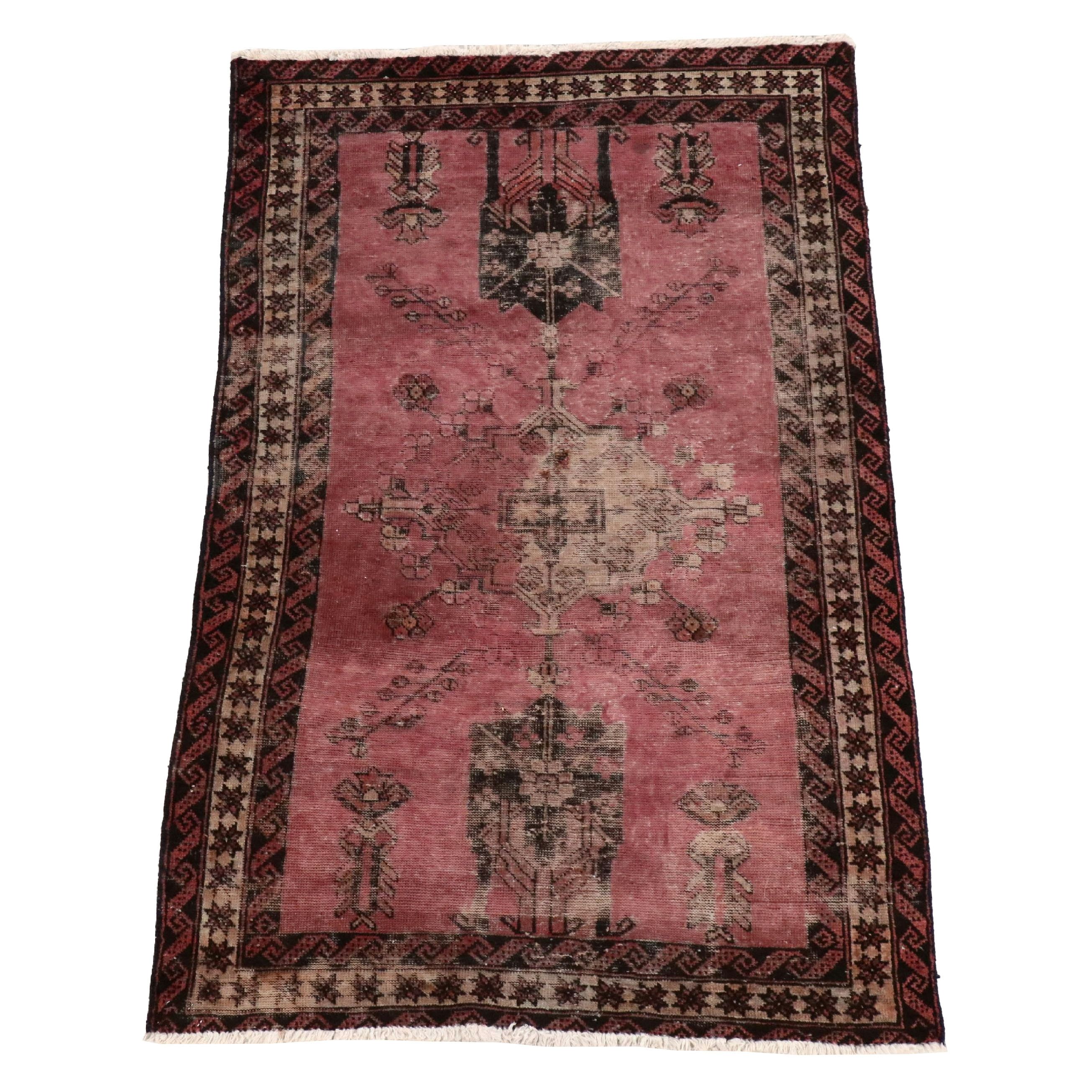 3'10 x 6'4 Hand-Knotted Turkish Baluch Area Rug