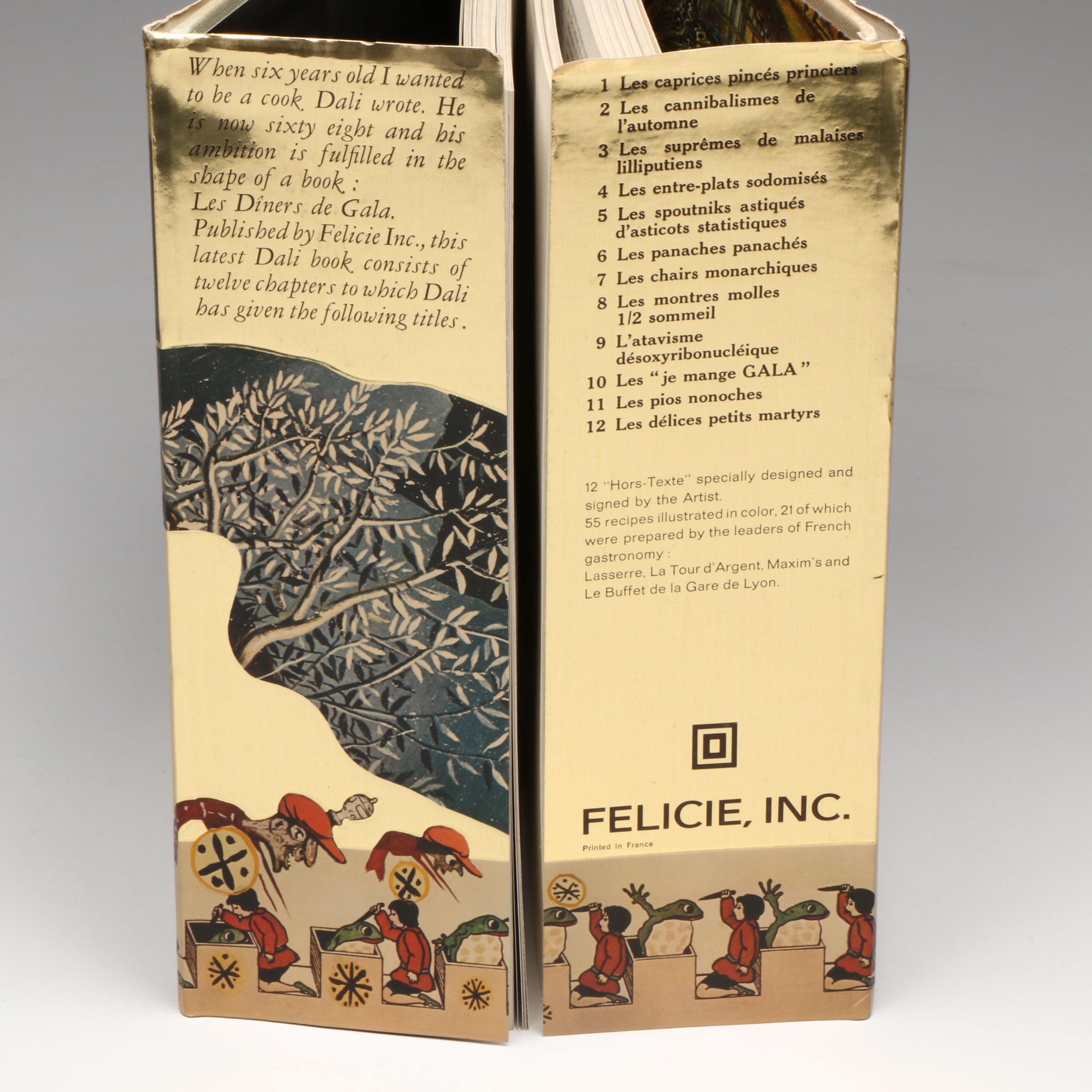 First Edition "Les dîners de Gala" by Salvador Dalí, 1973