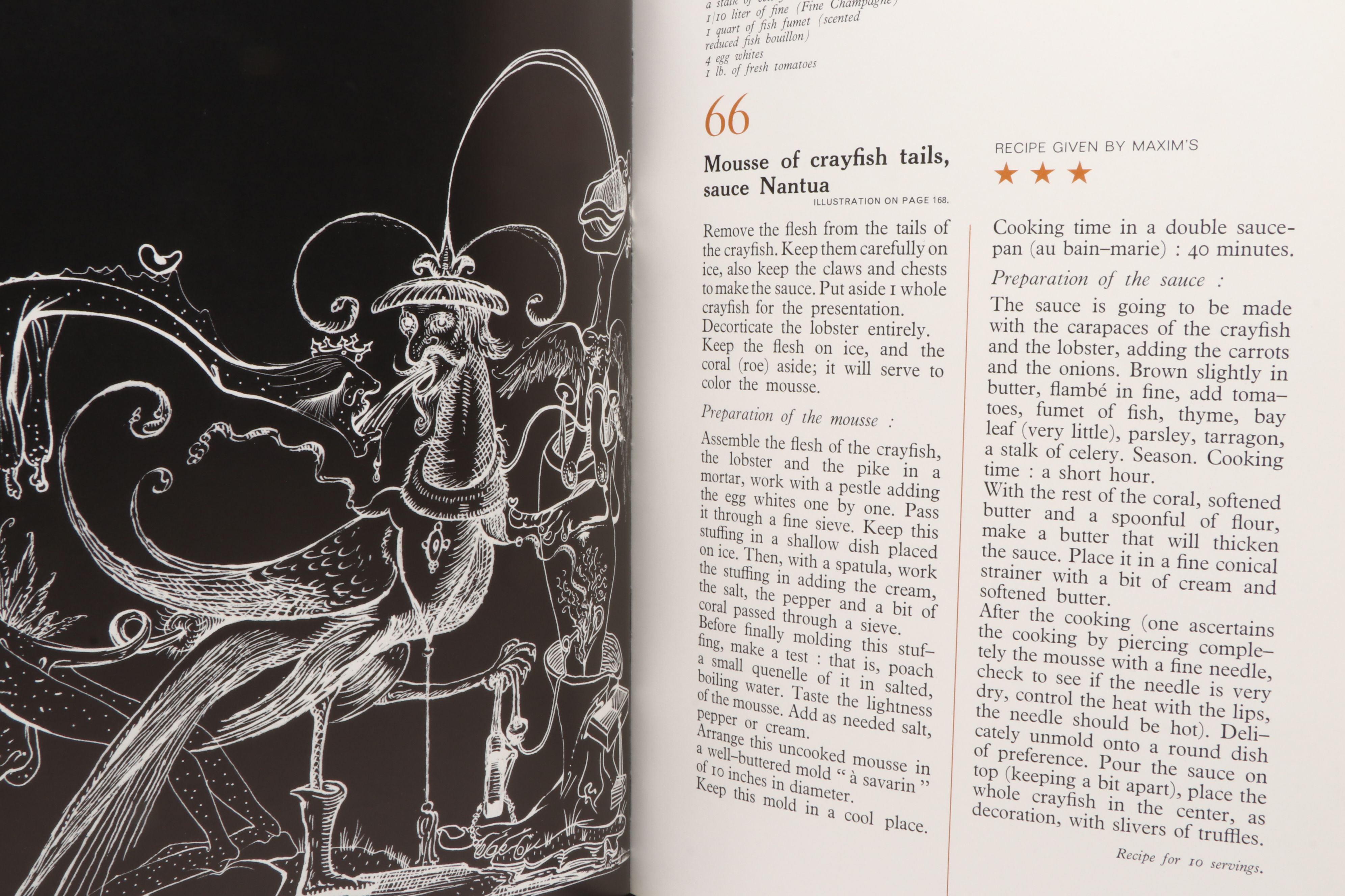 First Edition "Les dîners de Gala" by Salvador Dalí, 1973